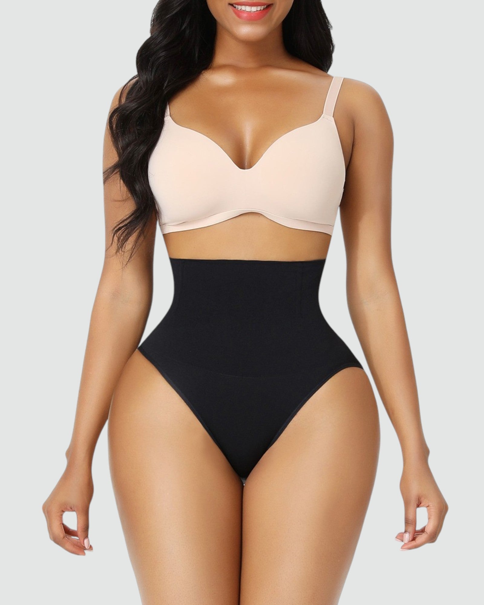 Pear Shapewear Paige High-Waist Brief Carbon Black 1