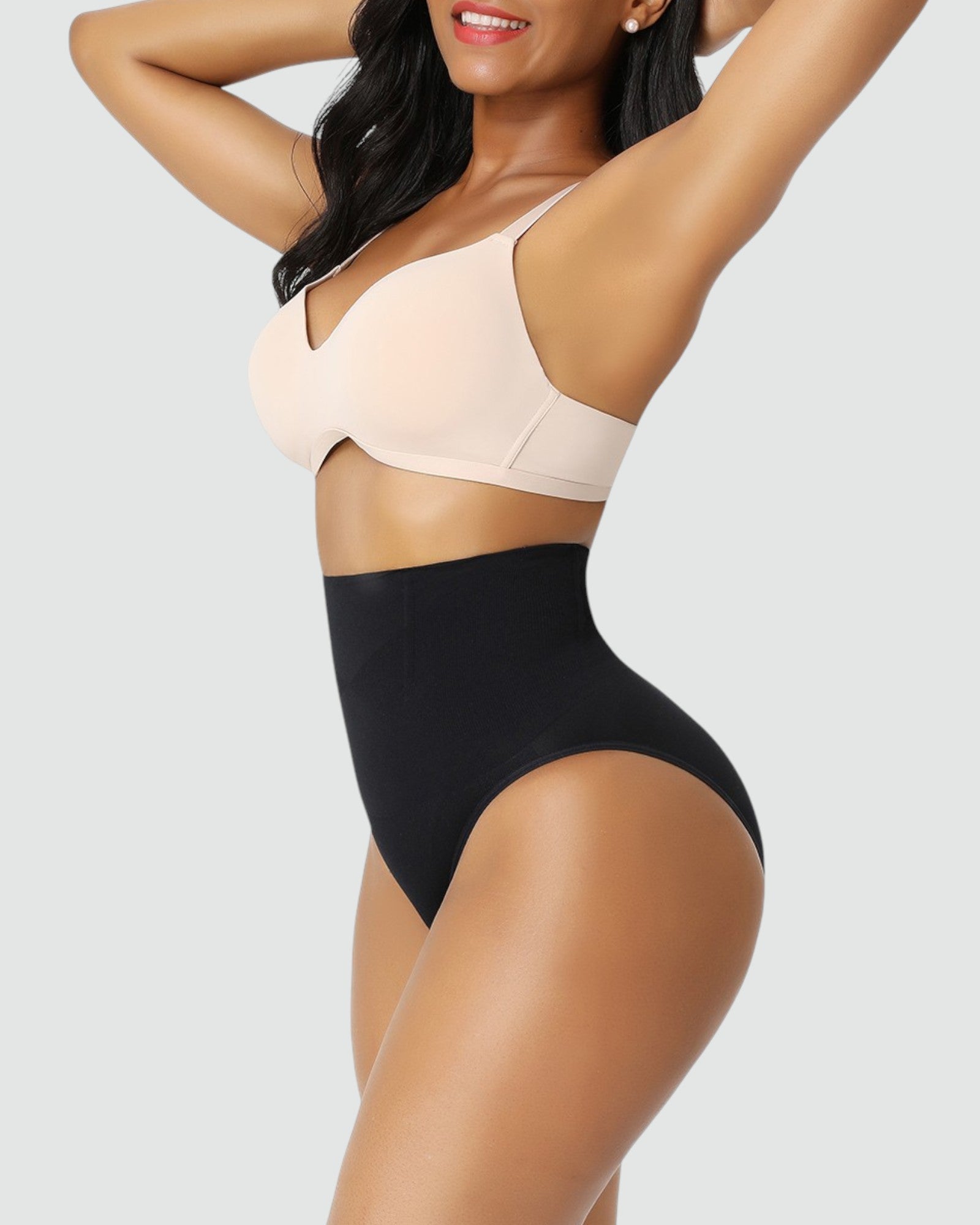 Pear Shapewear Paige High-Waist Brief Carbon Black 2