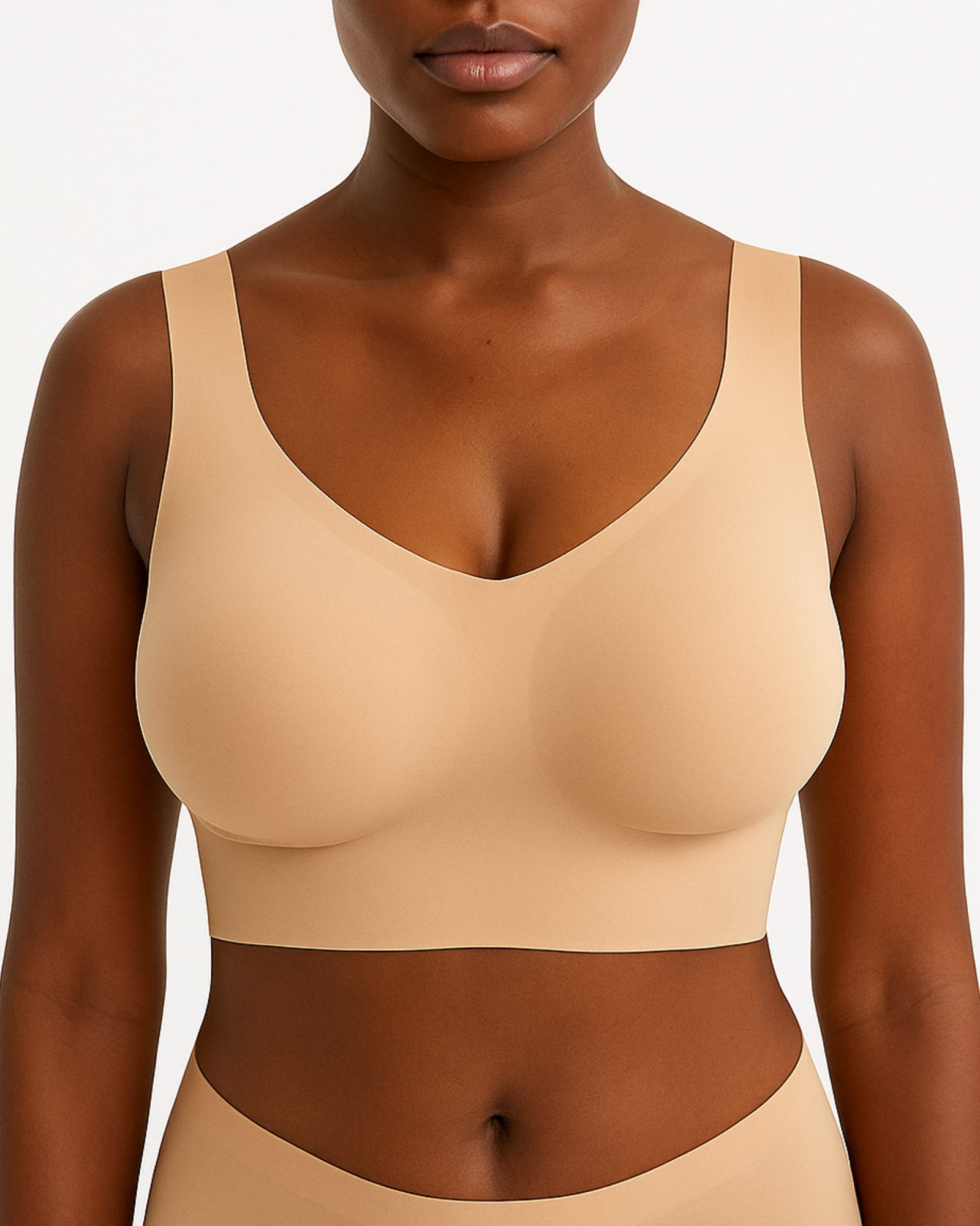 Pear Shapewear Amelia Wireless Comfort Bra Beige 2 Pack