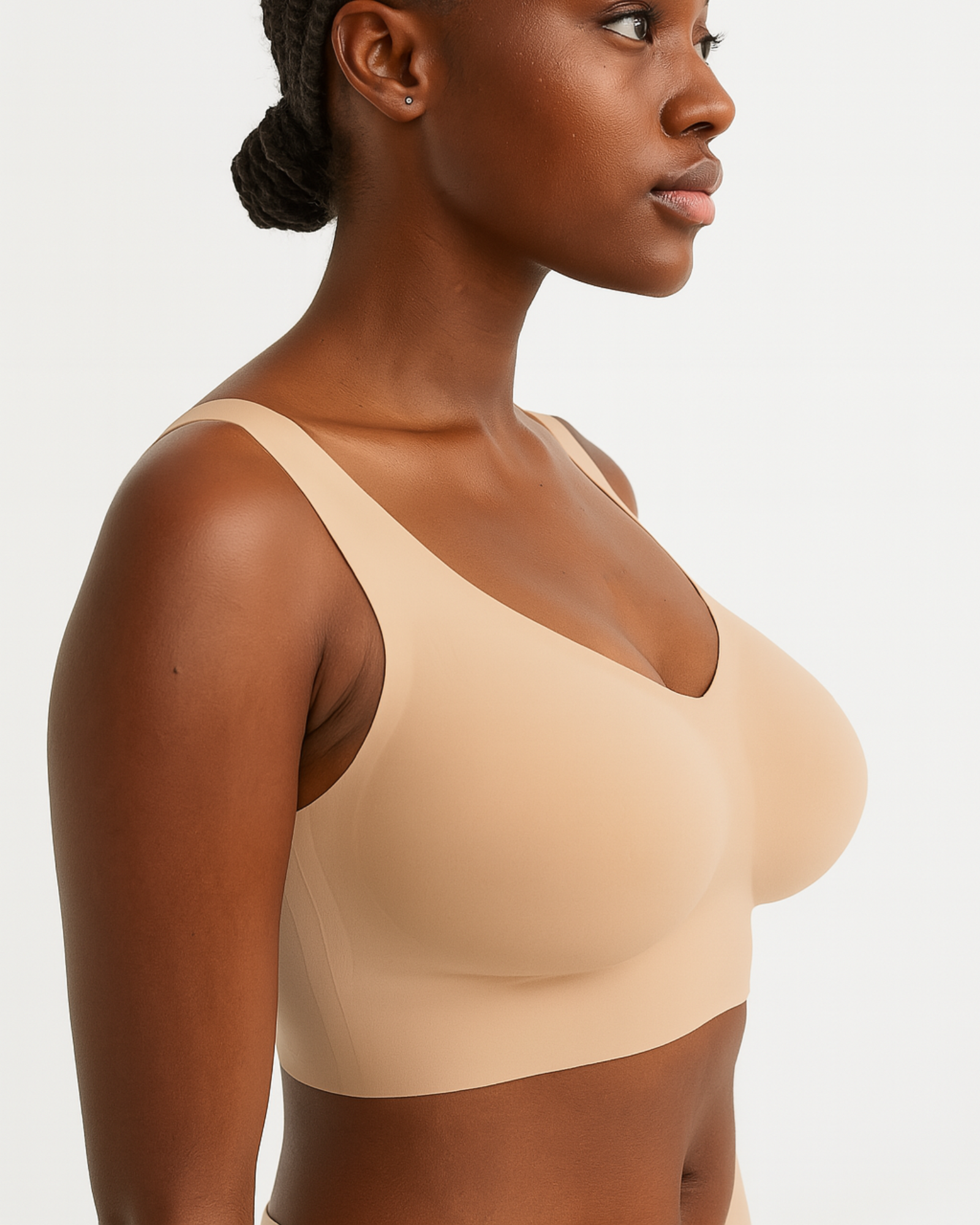 Pear Shapewear Amelia Wireless Comfort Bra Beige 2 Pack