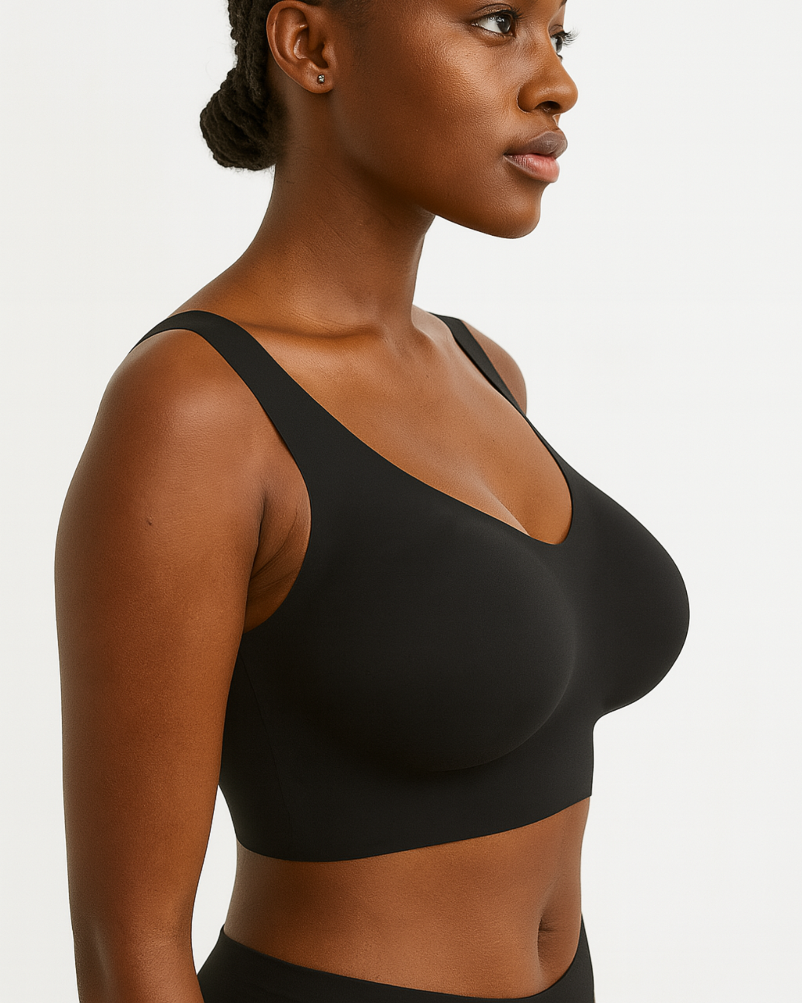 Pear Shapewear Amelia Wireless Comfort Bra Black 2 Pack