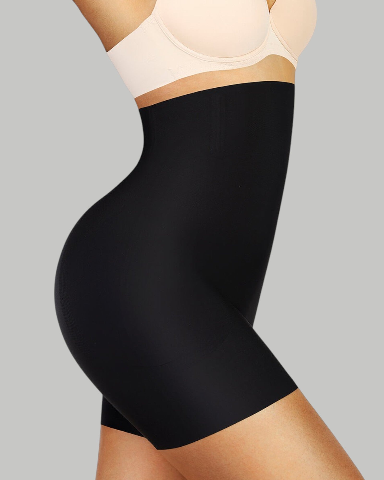 Pear Shapewear Blakely Padded Hip Mid-Thigh Short Carbon Black 3