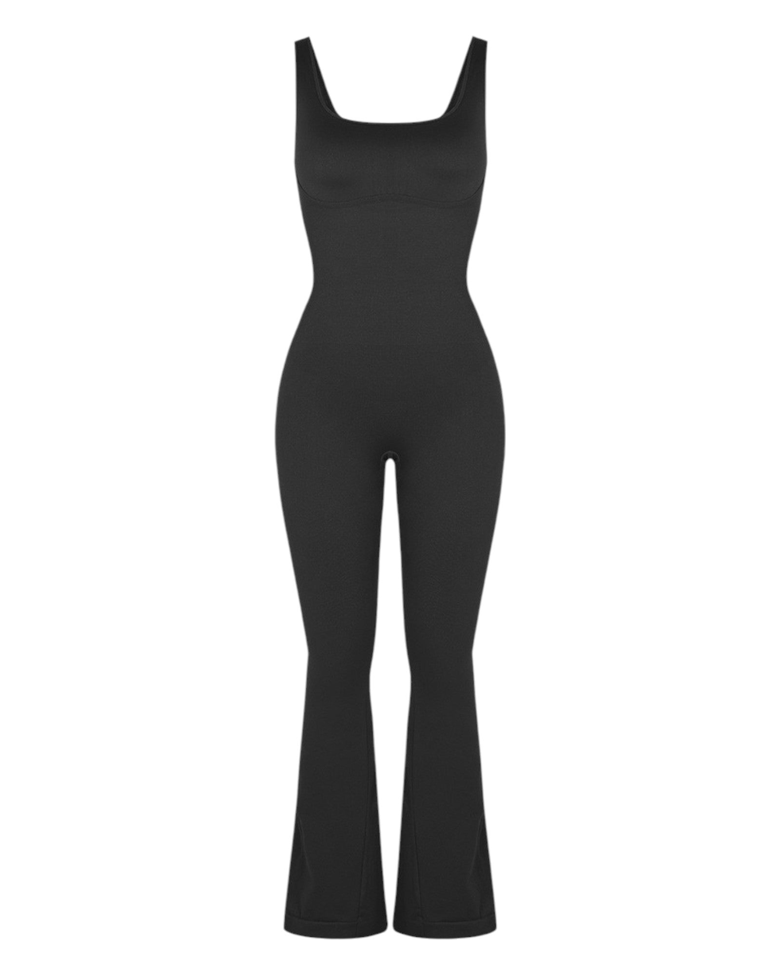Pear Shapewear Brooklyn Flare Leg Jumpsuit Carbon Black 2