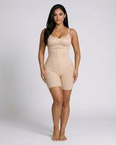Pear Shapewear Celine High-Waist Mid-Thigh Short Champagne Beige 13