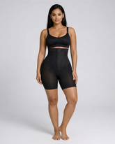 Pear Shapewear Celine High-Waist Mid-Thigh Short Carbon Black 13