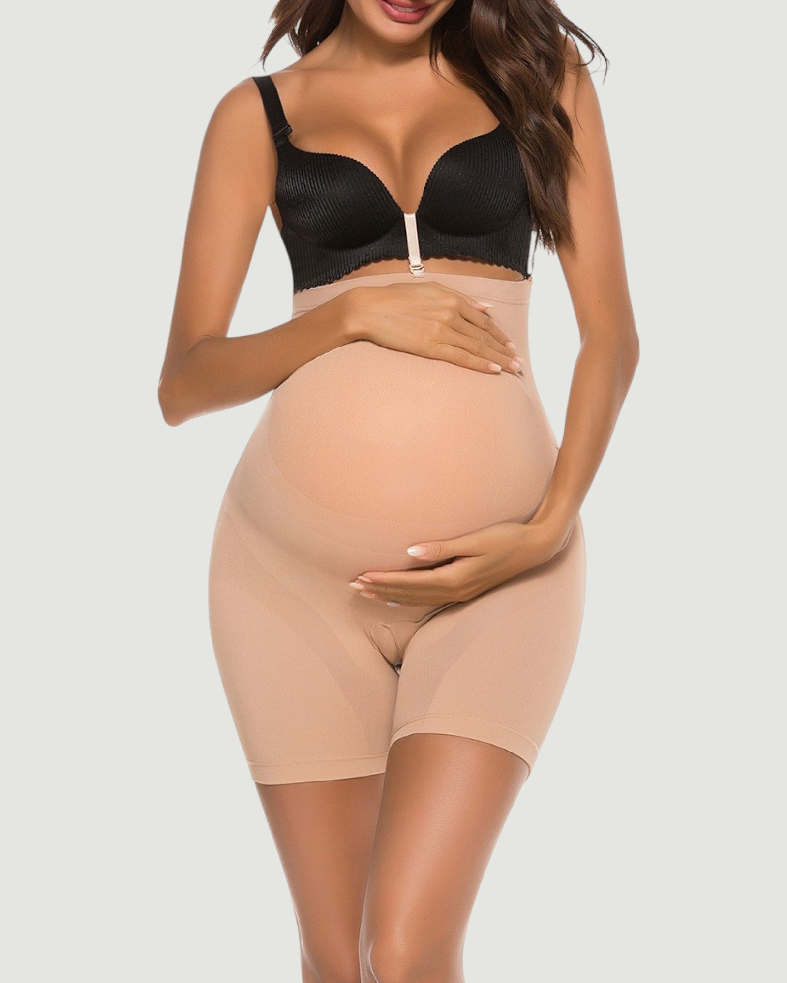 Pear Shapewear Emma Maternity Bodysuit Blush Pink 2