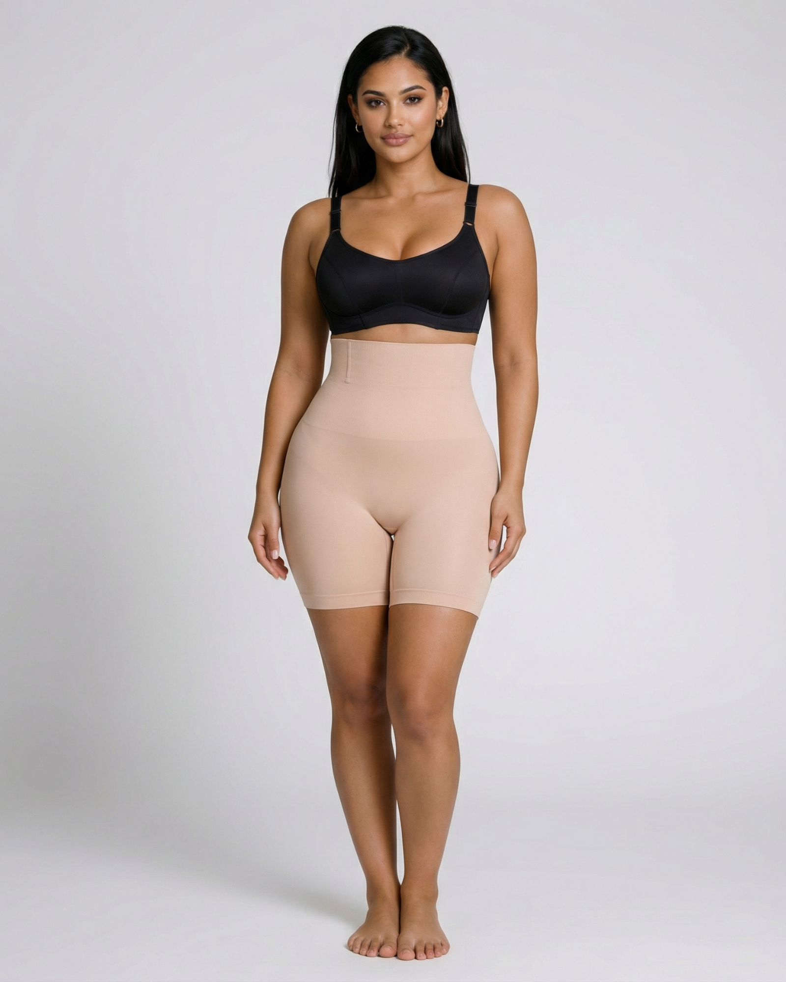 Pear Shapewear Harley High-Waist Mid-Thigh Short Pink Blush 8