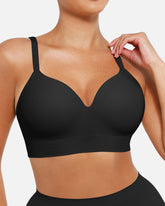 Pear Shapewear Layla Wireless Full Coverage Bra Carbon Black 1