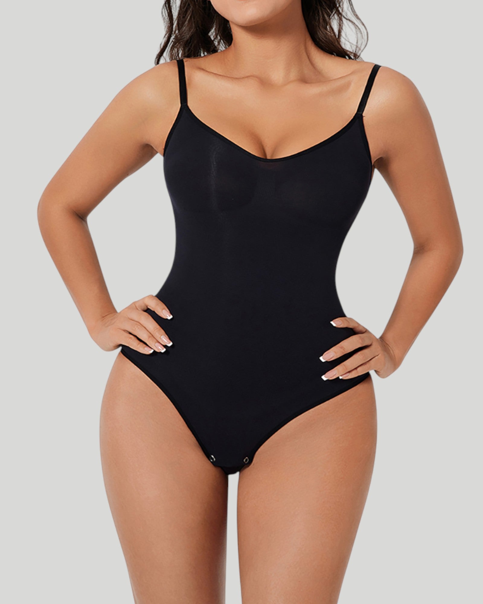 Pear Shapewear LeilaBrief Bodysuit Carbon Black 3
