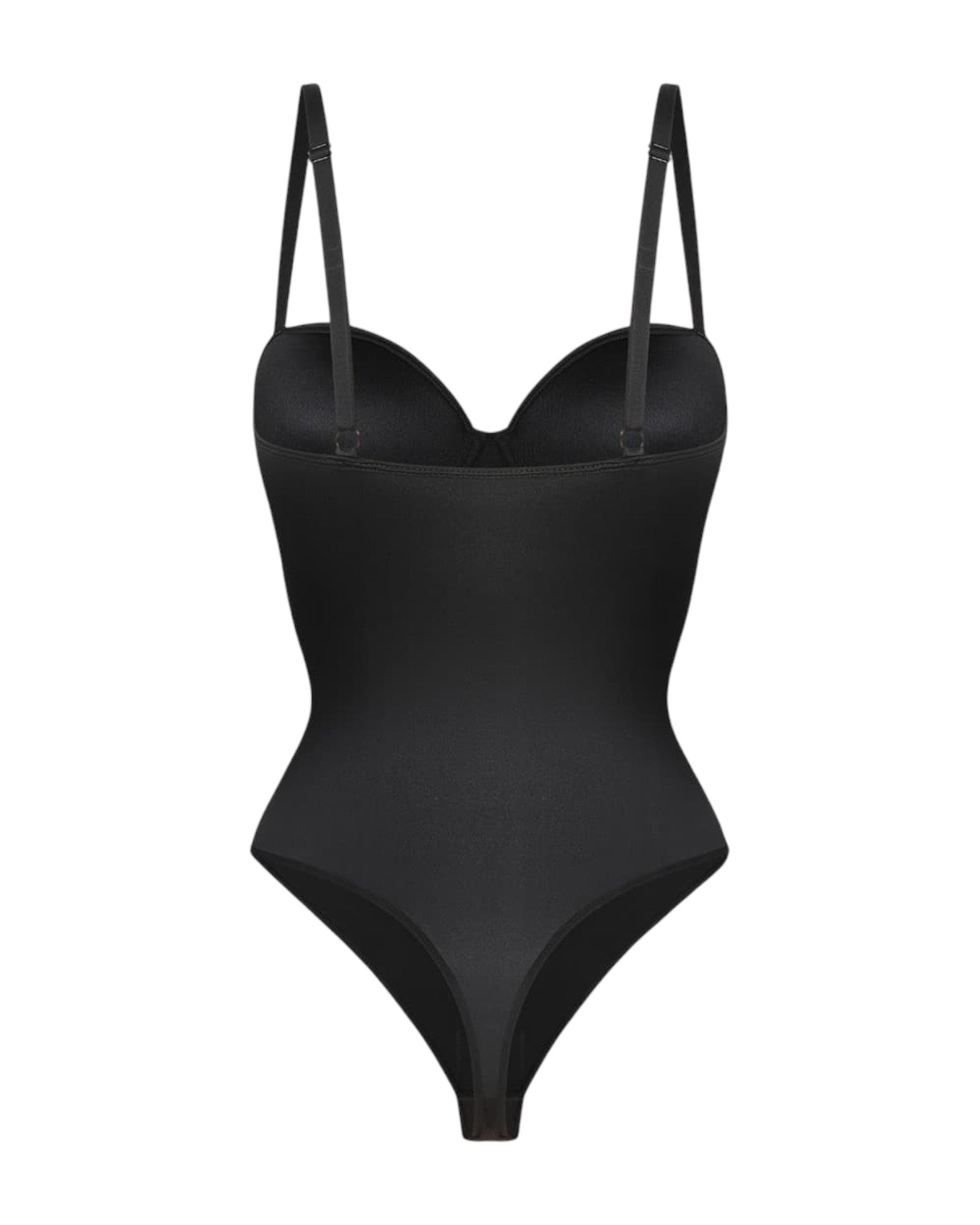 Pear Shapewear Macie Underwire Thong Bodysuit Carbon Black 3