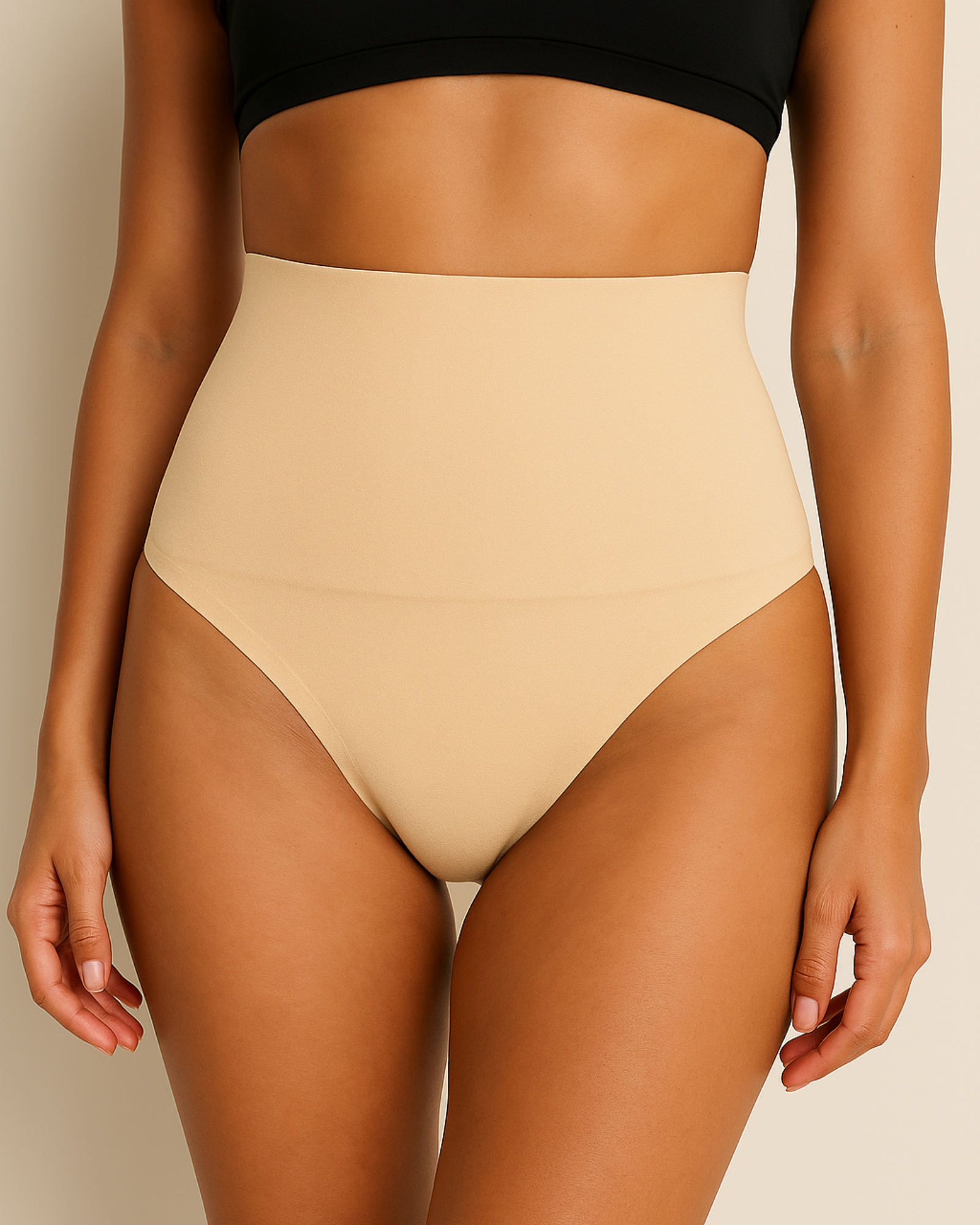 Pear Shapewear Maya High-Waist Thong Beige 3 Pack