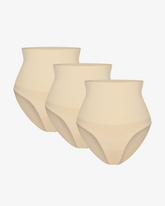 Pear Shapewear Maya High-Waist Underwear Beige 3 Pack