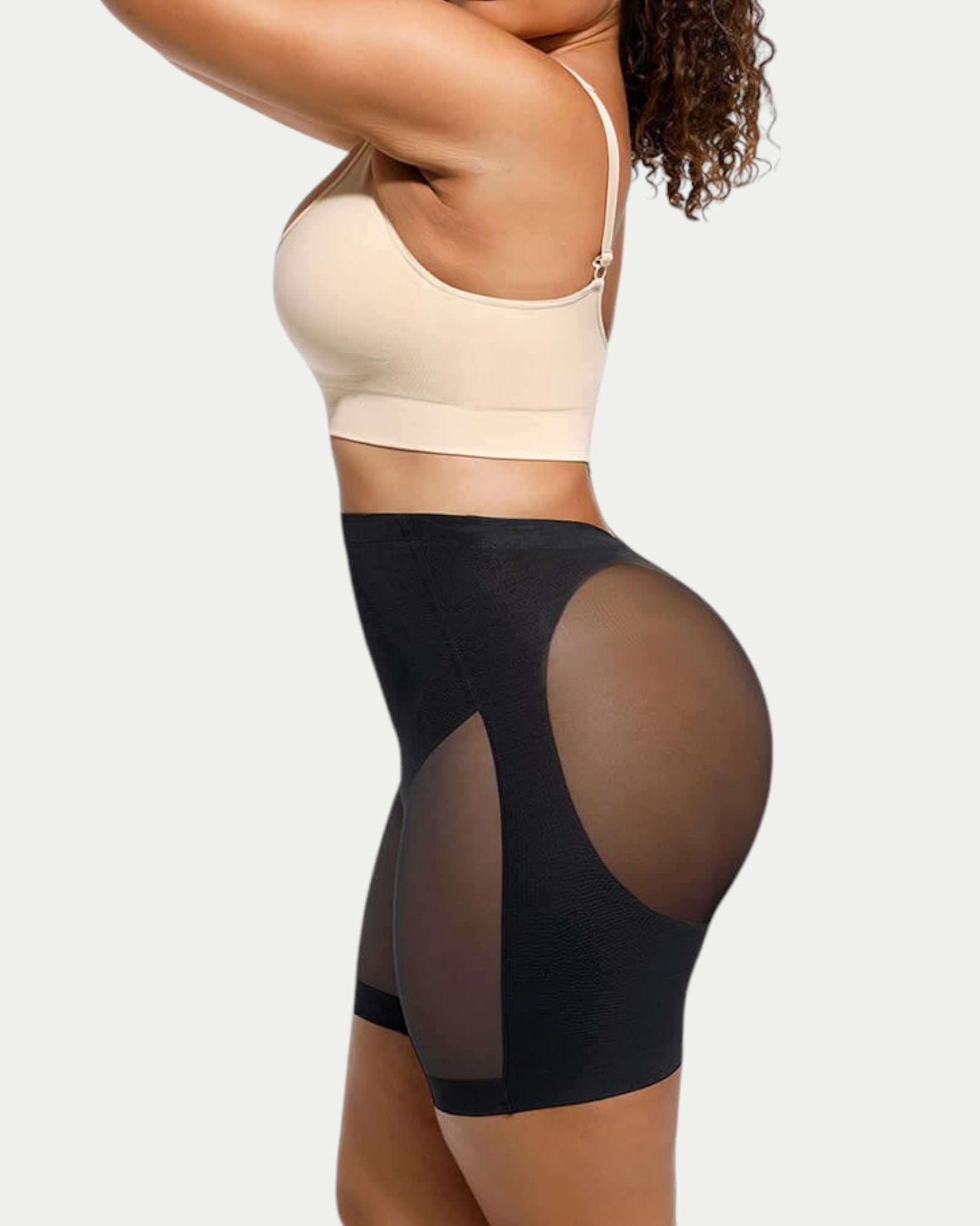 Pear Shapewear Mimi Low Back Mid-Thigh Short Carbon Black 1