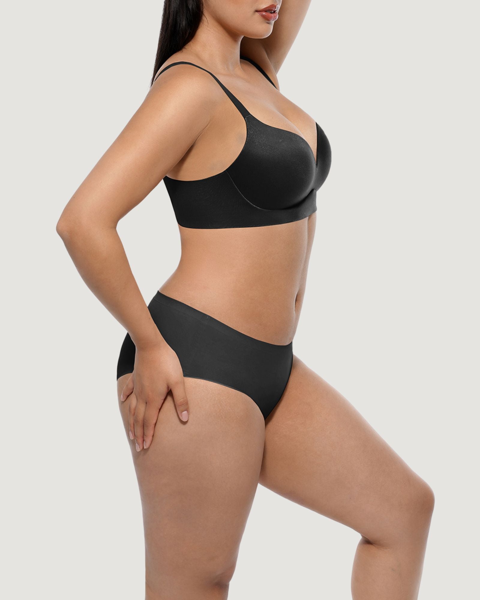 Pear Shapewear Quinn Wireless Bralette Black 4