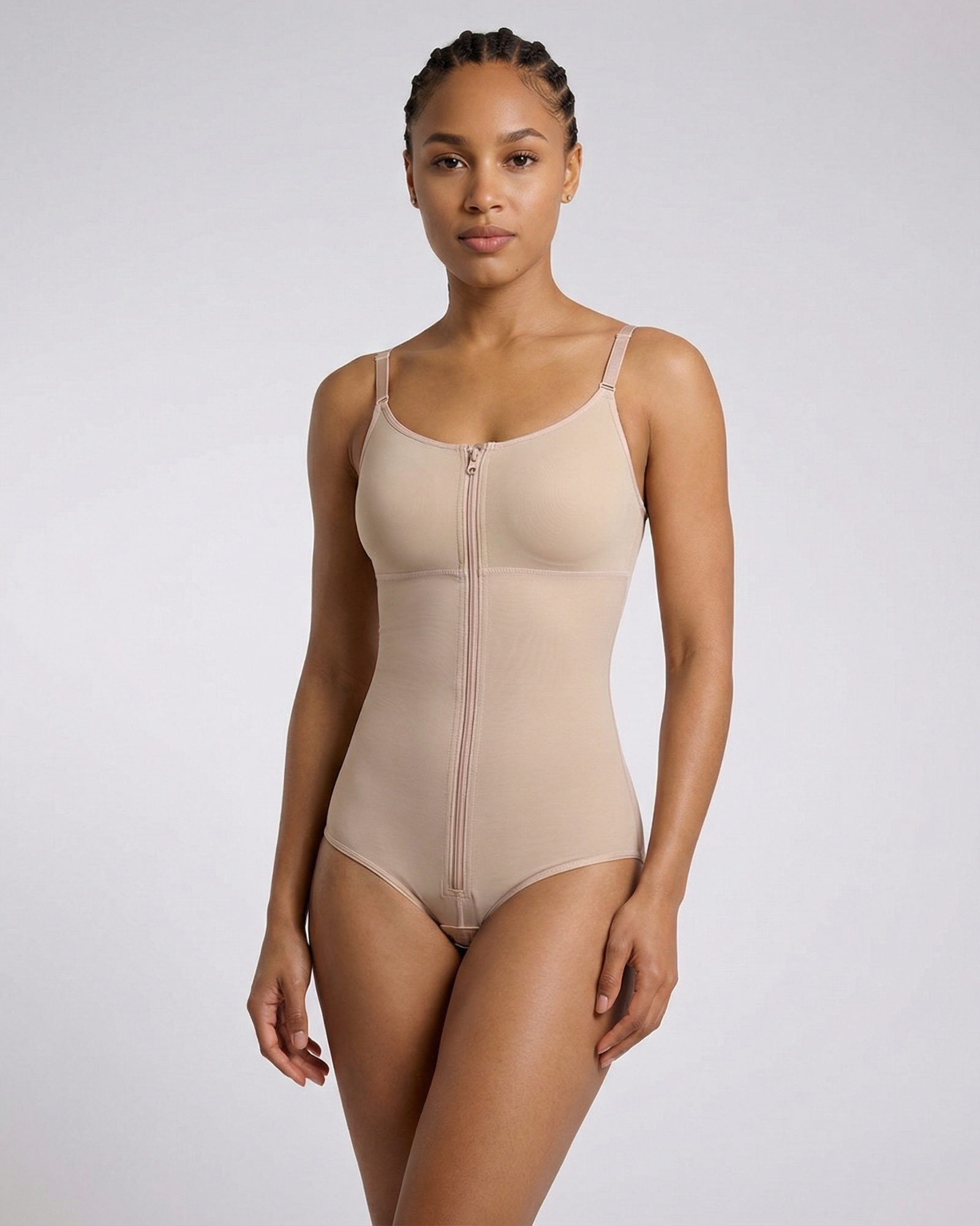 Pear Shapewear Talia Brief Bodysuit Champagne Beige 9