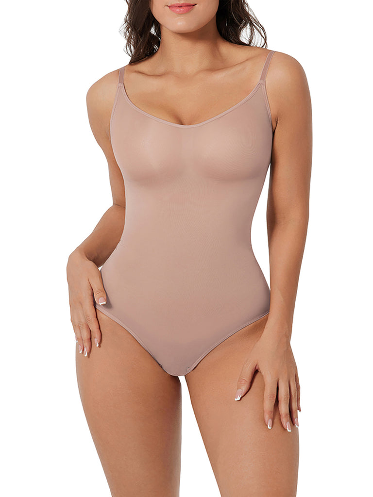 Seamless Sculpt Core Compression Shapewear Bodysuit - Pink Nude