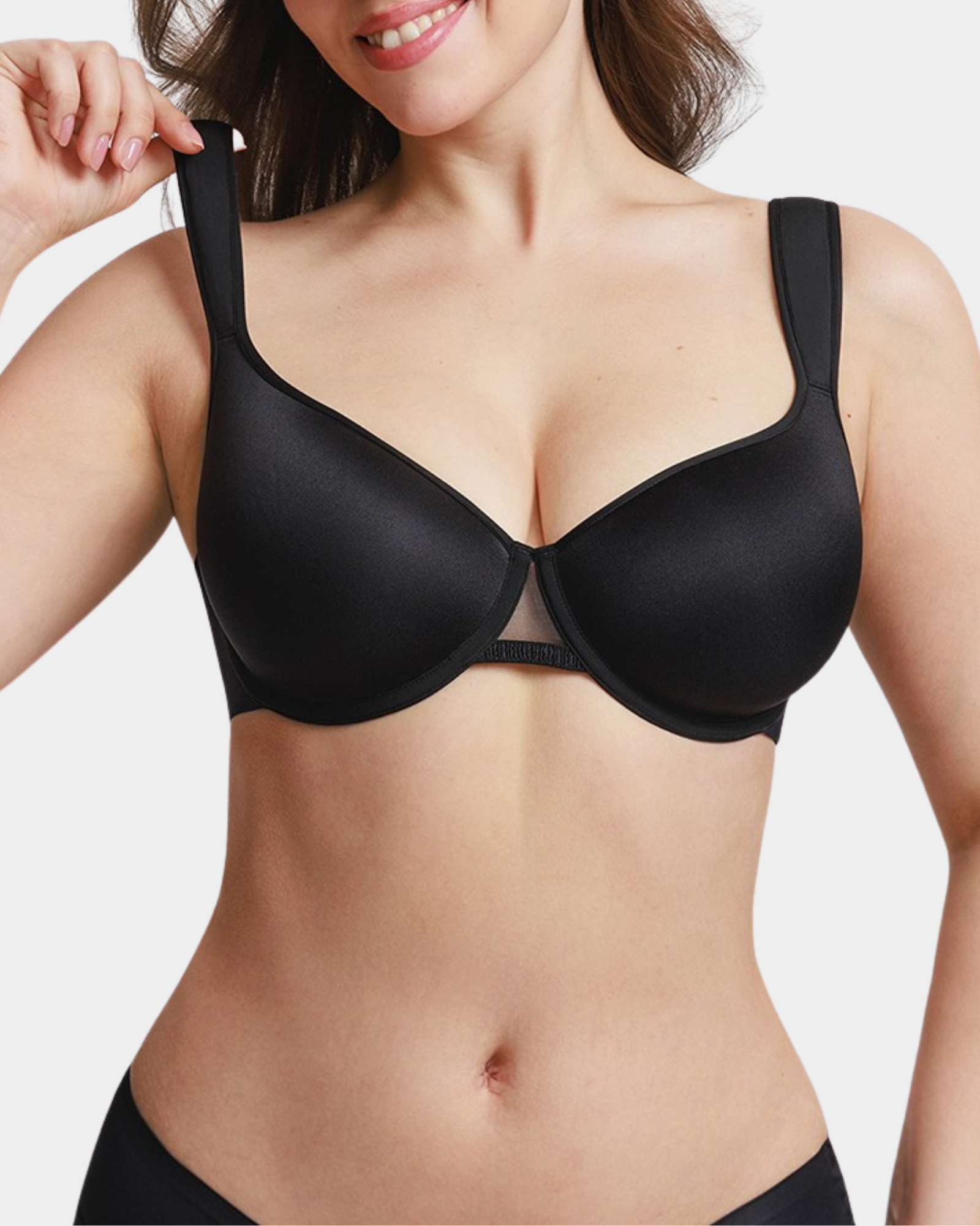 Nadia Full Coverage Minimizer Bra Black 6