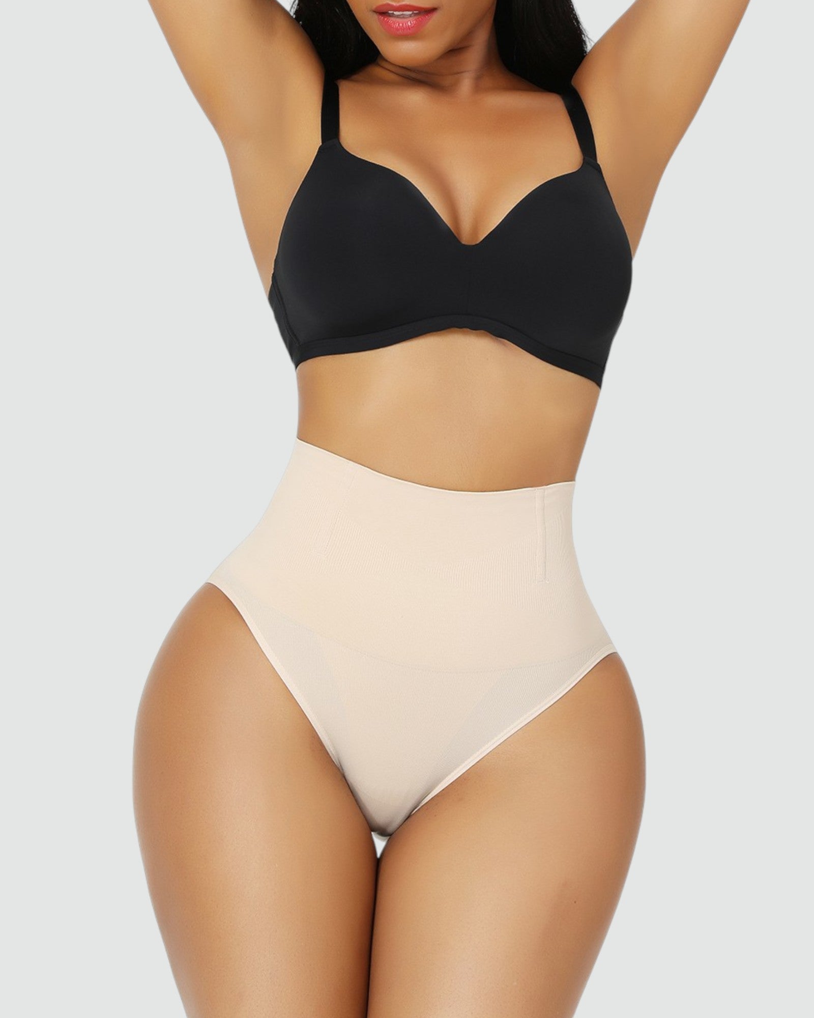 Pear Shapewear Paige High-Waist Brief Champagne Beige 8