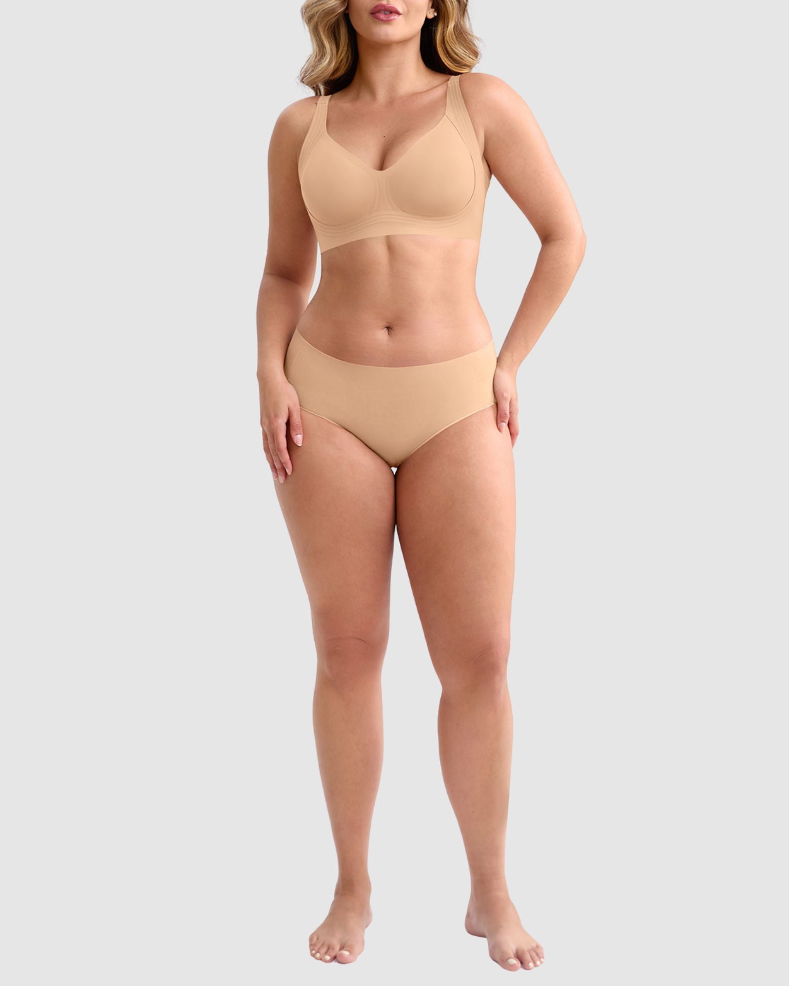 Pear Shapewear Vera Full Coverage Jelly-Lift Bra Beige 2