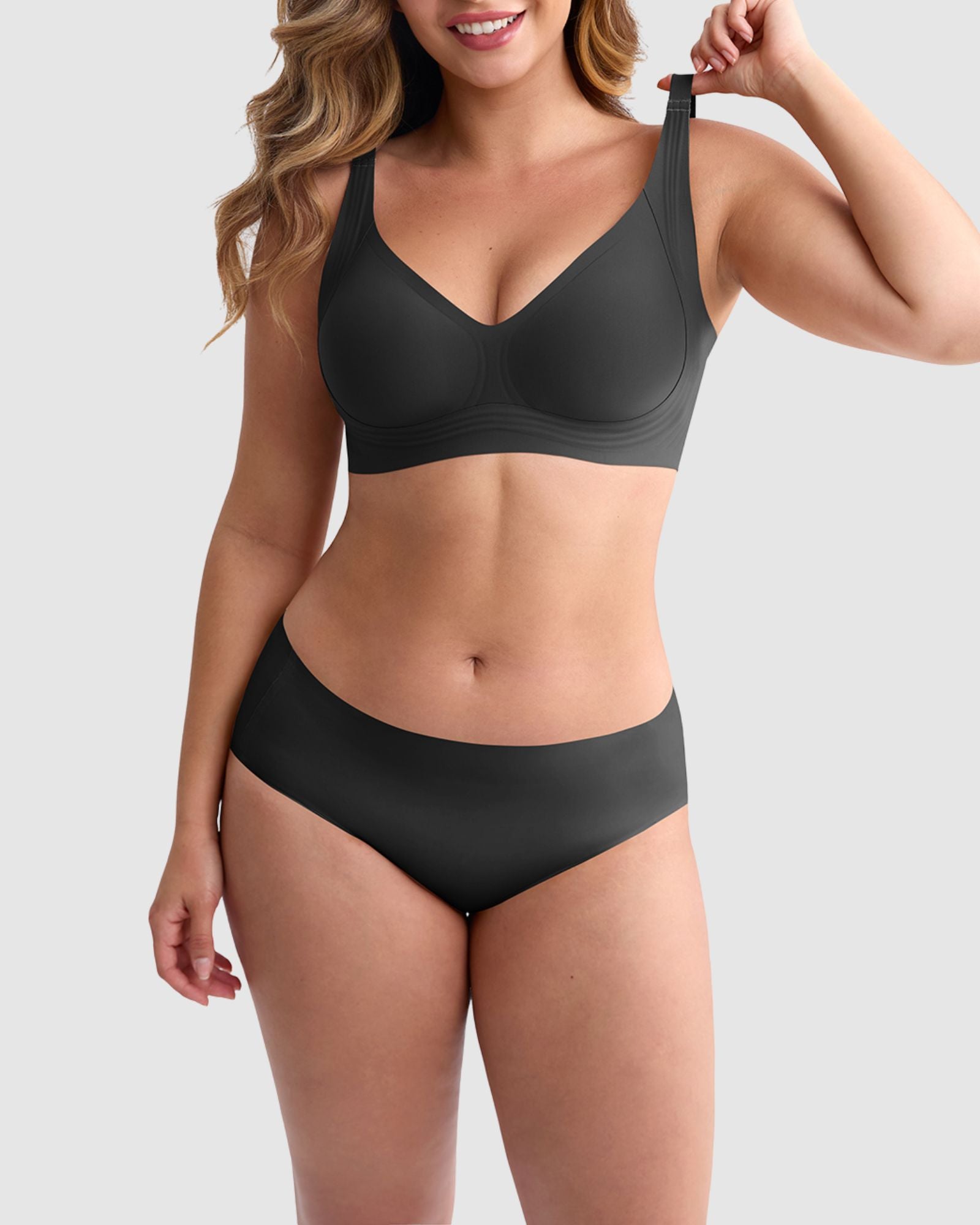 Pear Shapewear Vera Full Coverage Jelly-Lift Bra Black 3