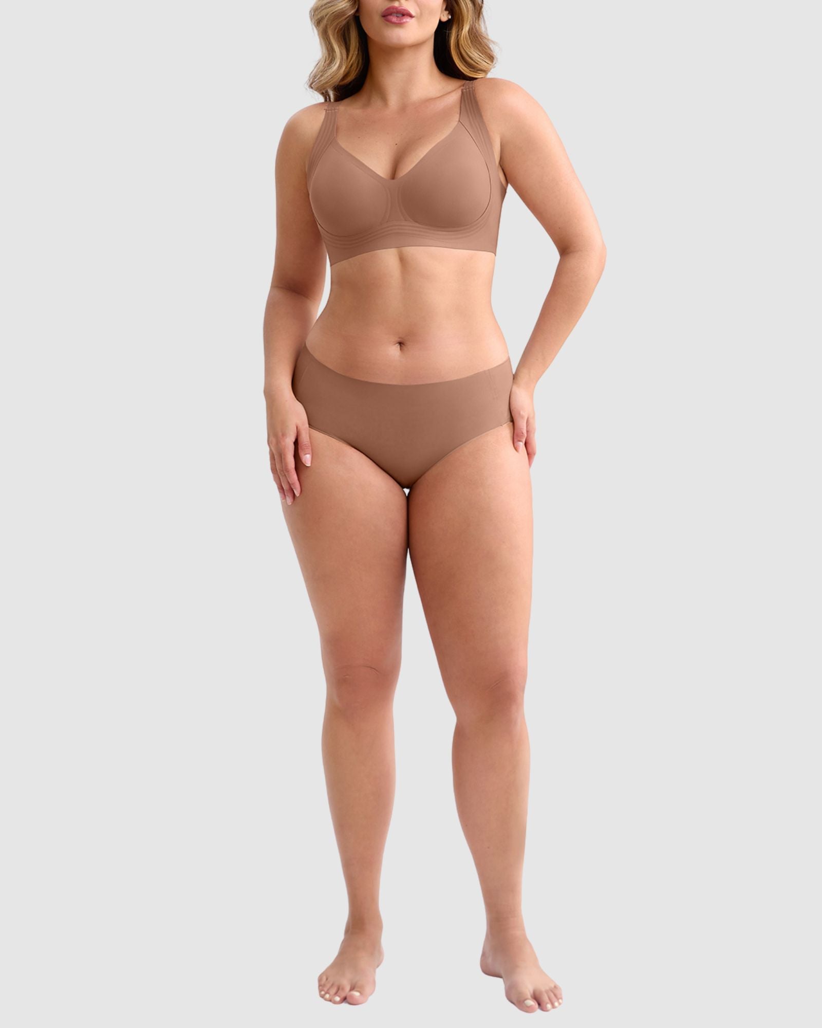 Pear Shapewear Vera Full Coverage Jelly-Lift Bra Latte 11