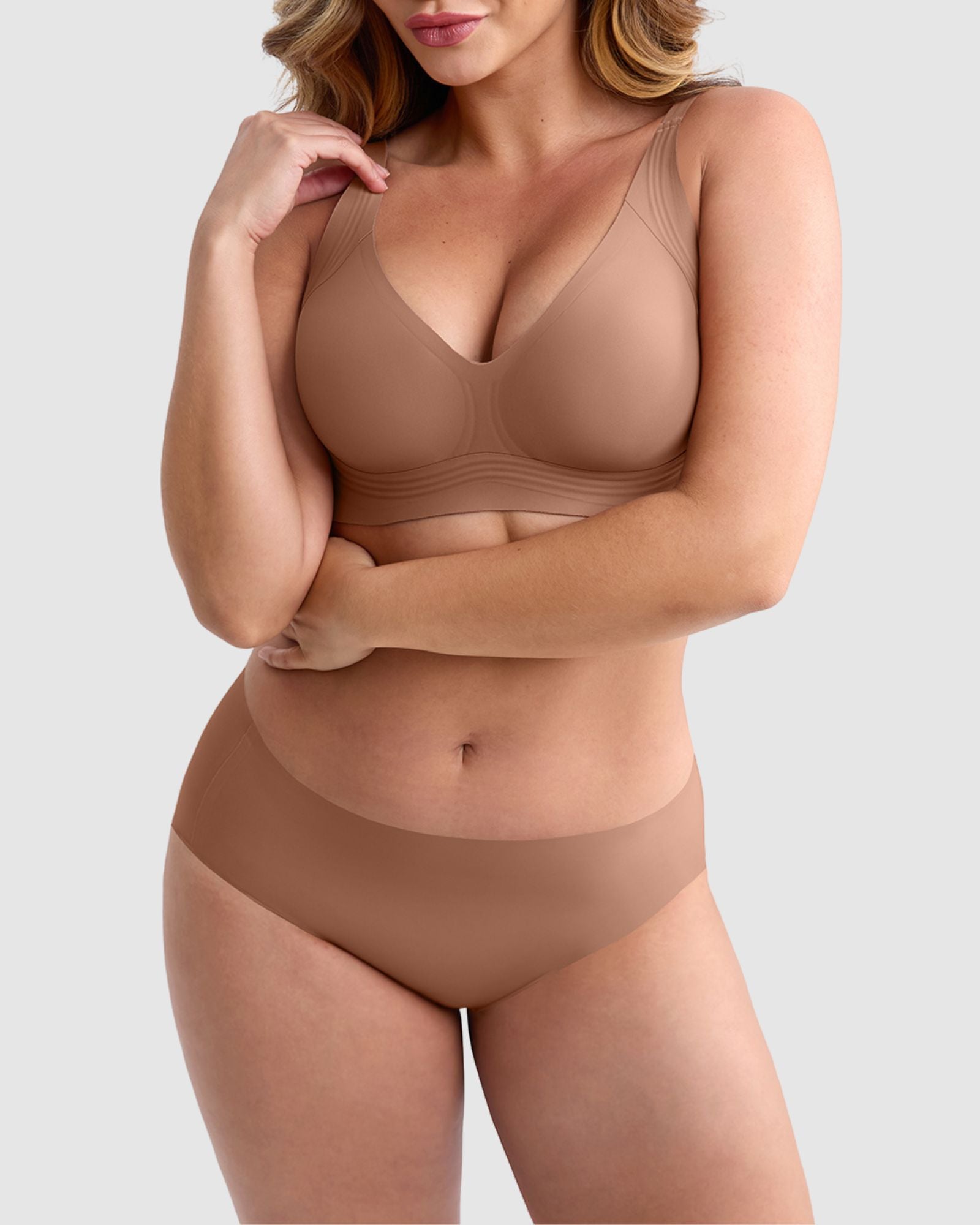 Pear Shapewear Vera Full Coverage Jelly-Lift Bra Latte 6