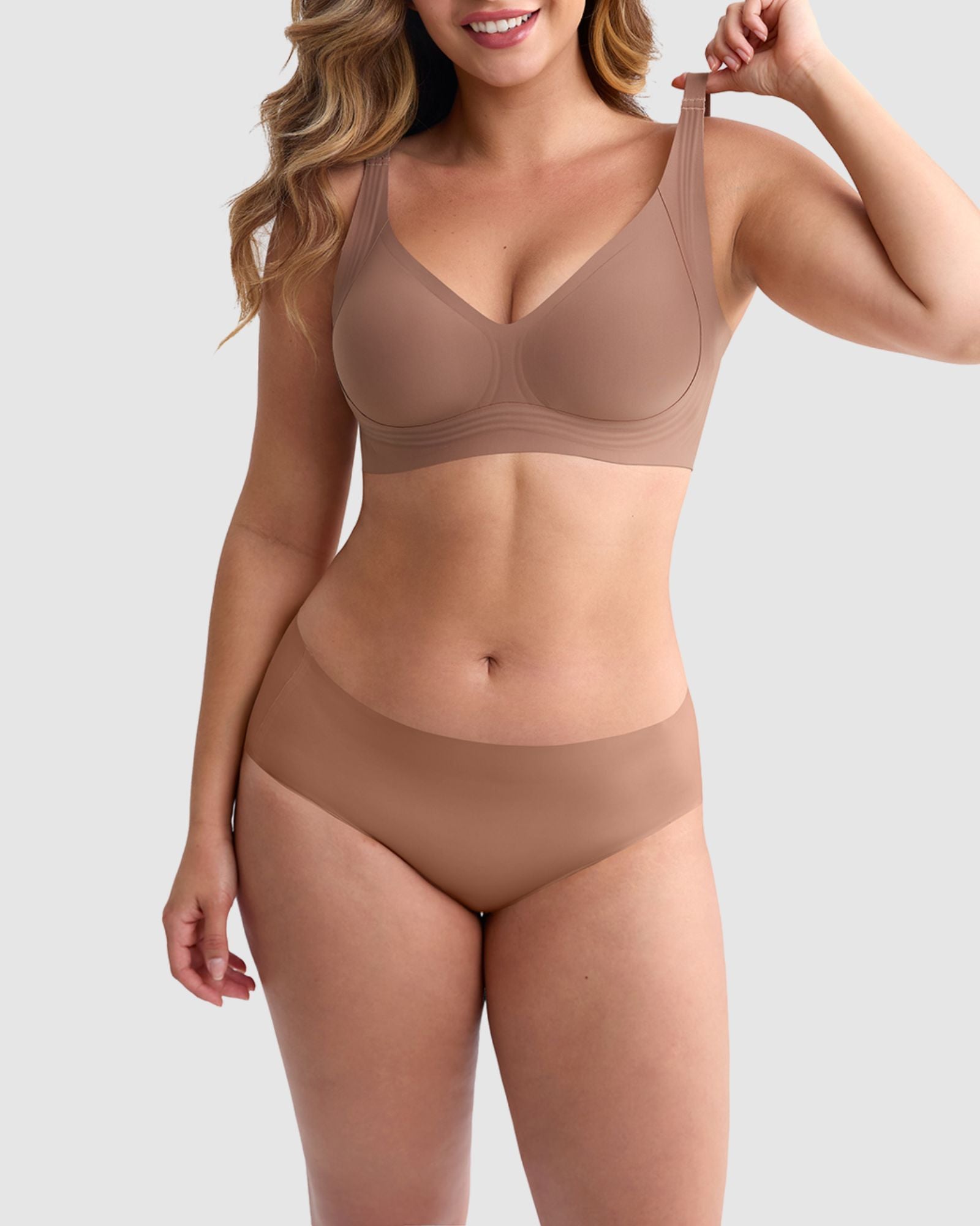 Pear Shapewear Vera Full Coverage Jelly-Lift Bra Latte 7