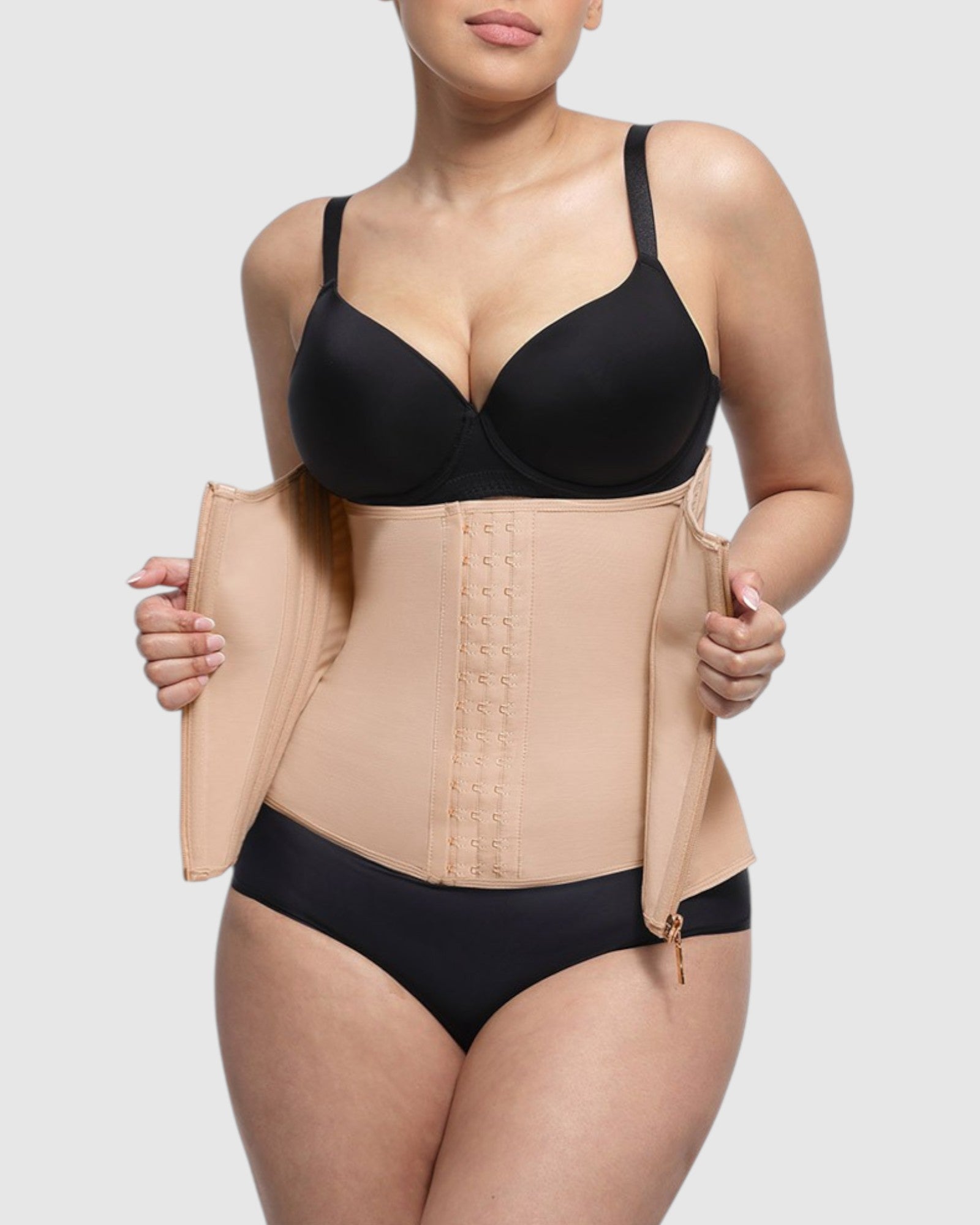 Pear Shapewear Alana Waist Trainer Champagne Beige 1