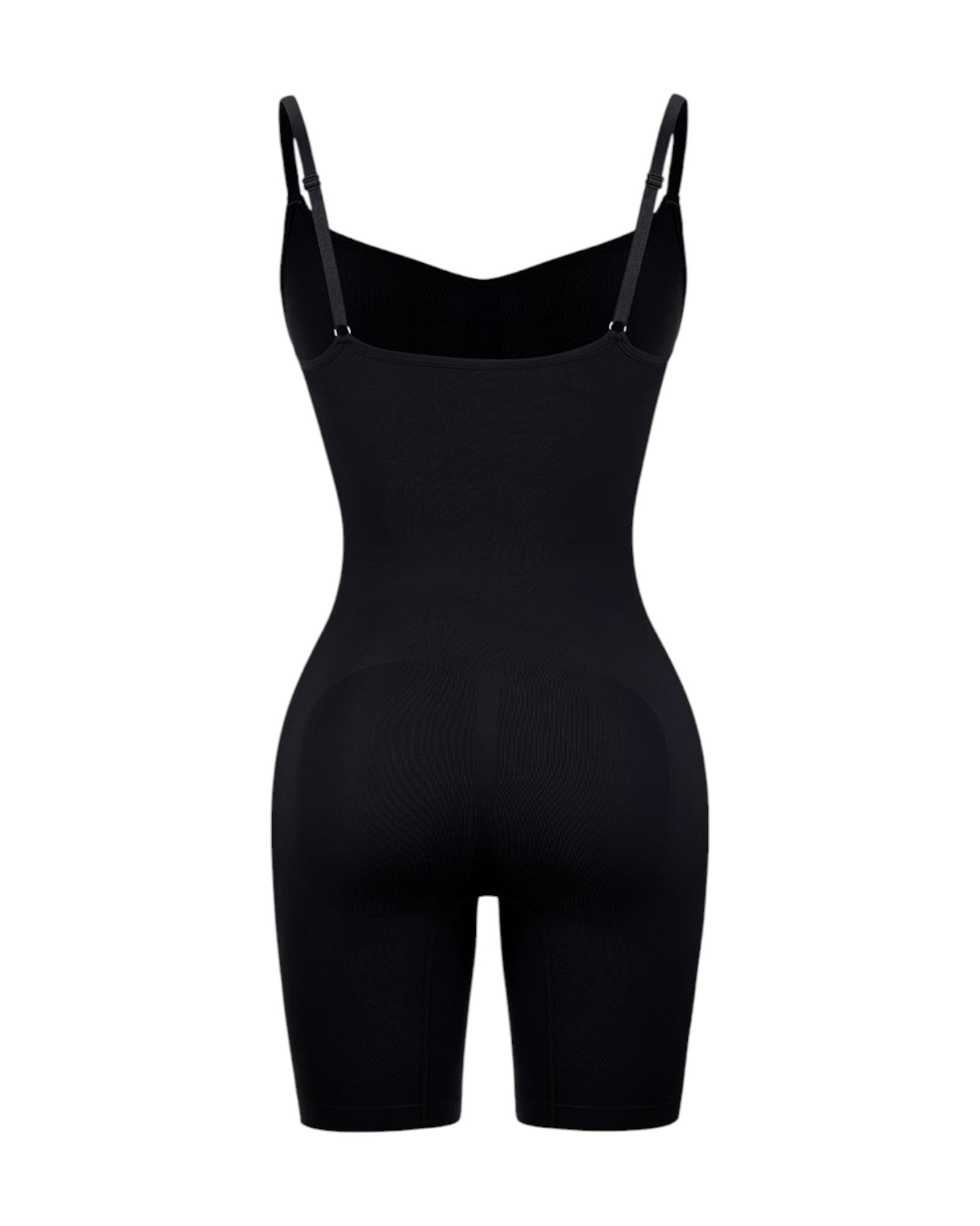Pear Shapewear Alexandra Mid-Thigh Bodysuit Black