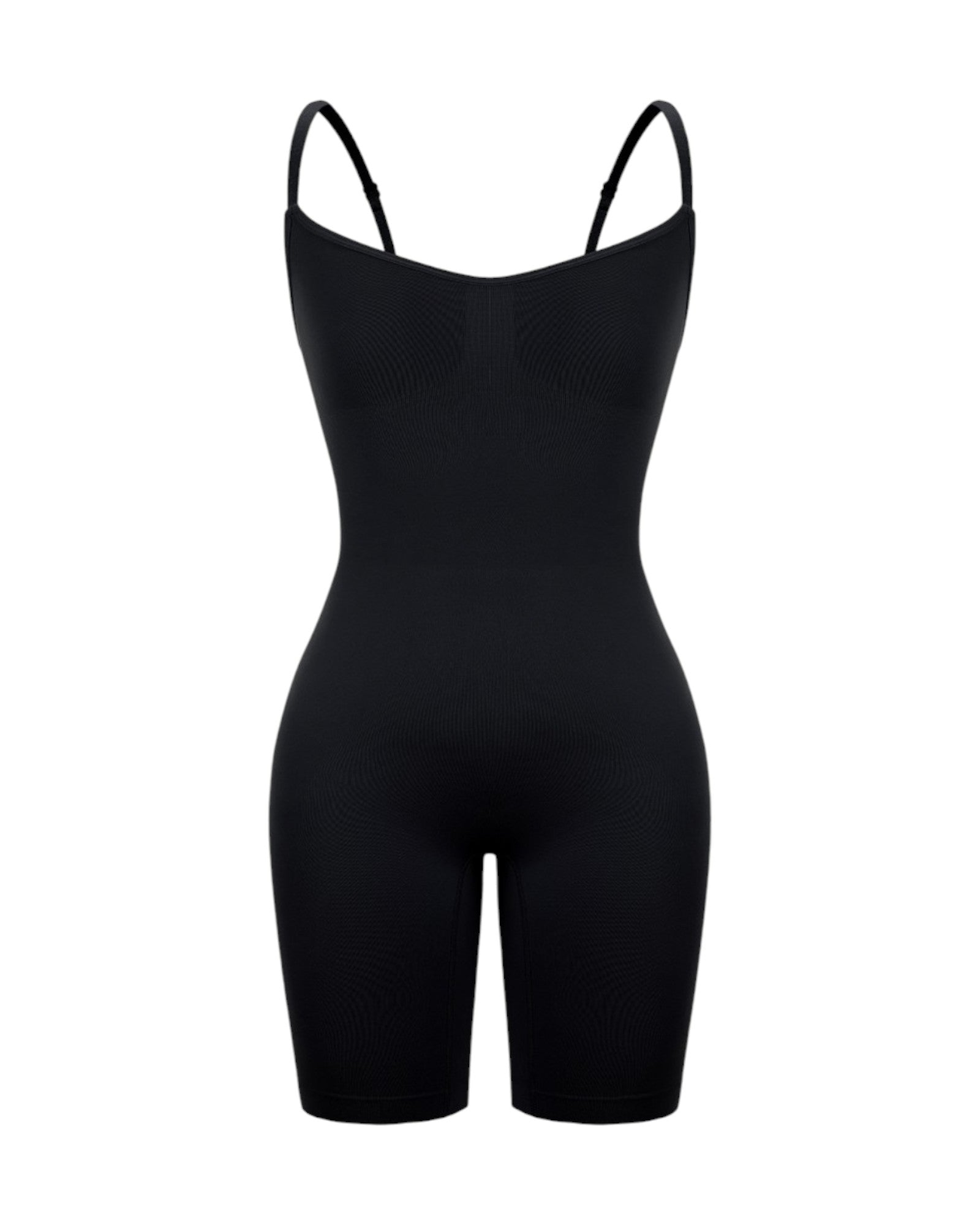 Pear Shapewear Alexandra Mid-Thigh Bodysuit Black