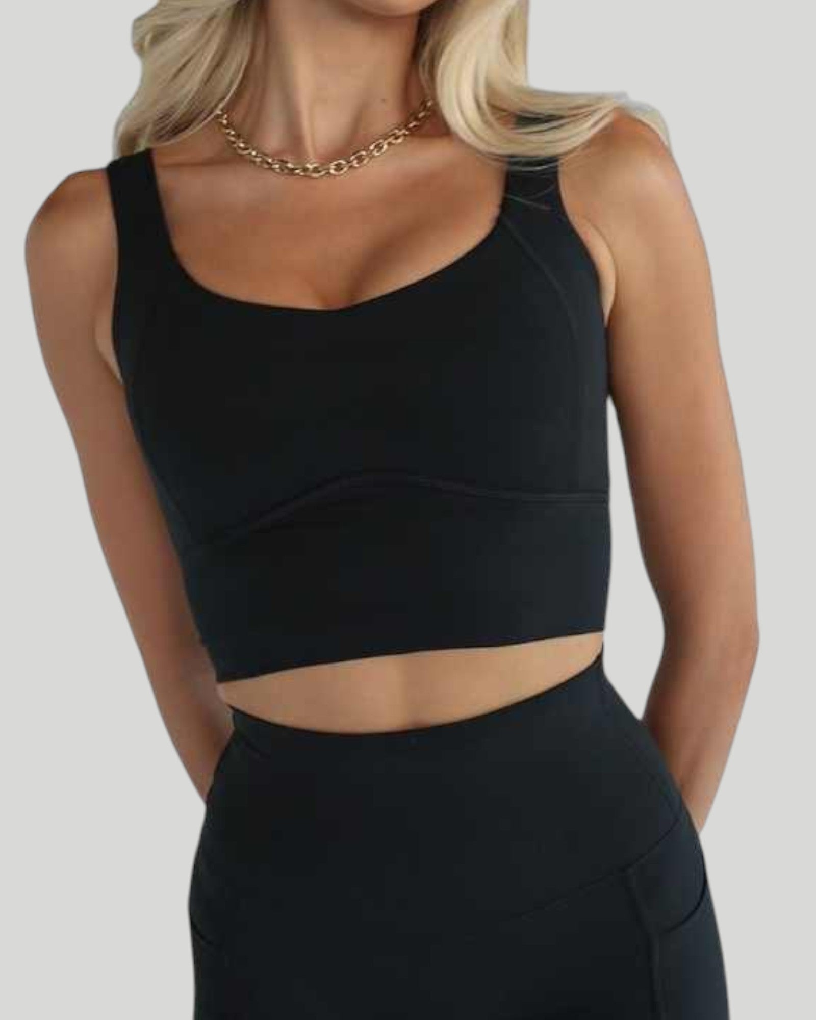 Pear Shapewear Alina High Impact Sports Bra Carbon Black 4