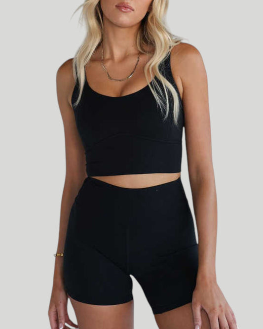 Pear Shapewear Alina High Impact Sports Bra Carbon Black 1 1600