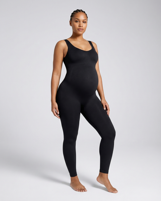Pear Shapewear Alyssa Maternity Jumpsuit Carbon Black 8 1600