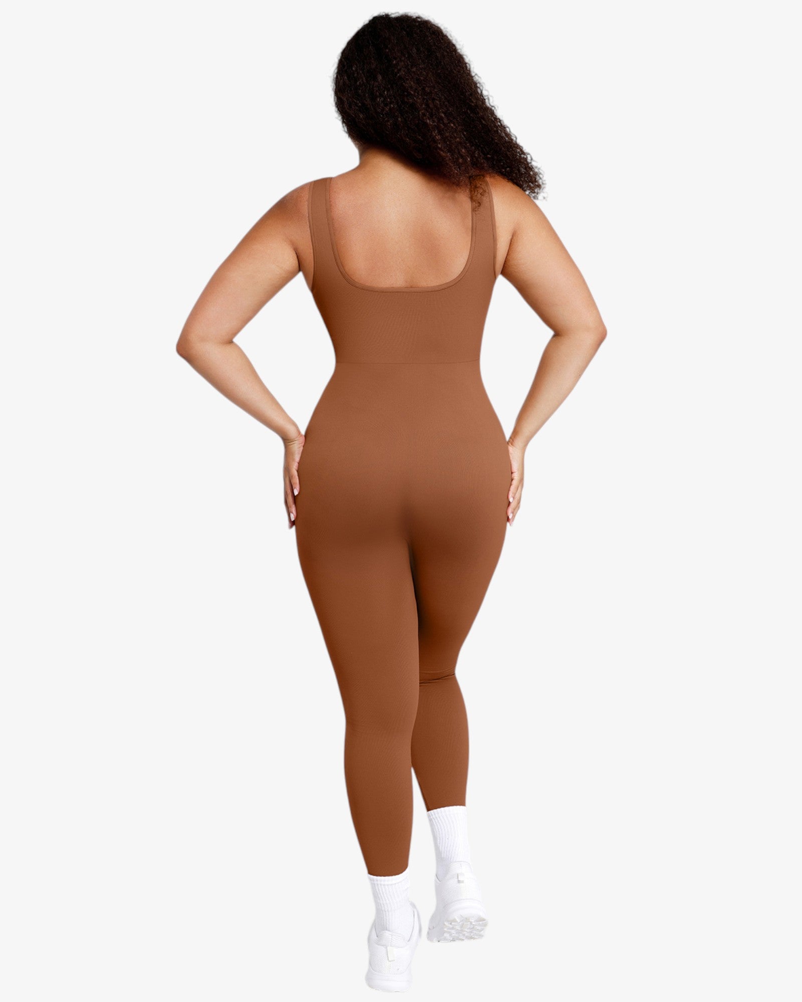 Pear Shapewear Alyssa Maternity Jumpsuit Mocha Brown 6
