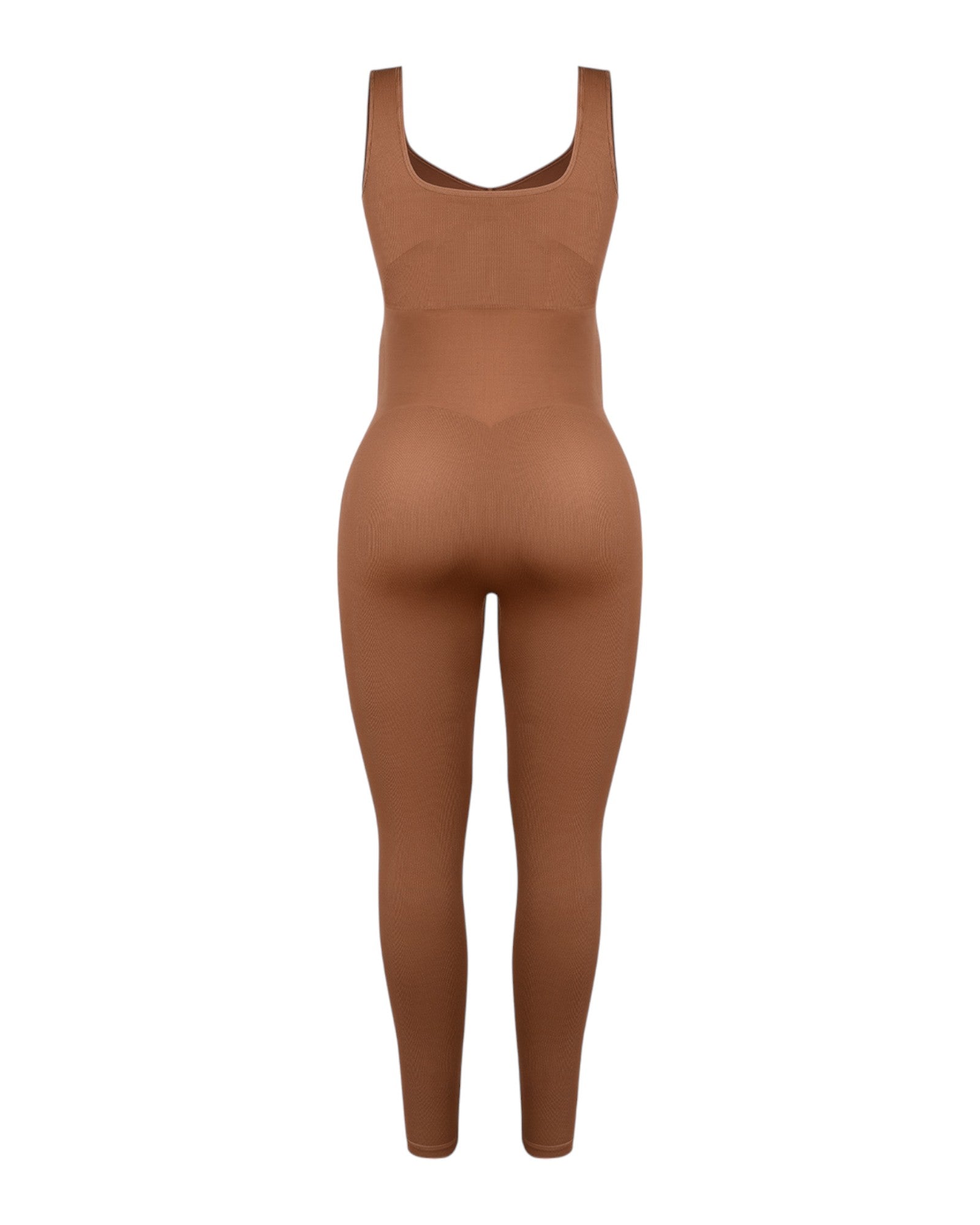 Pear Shapewear Alyssa Maternity Jumpsuit Mocha Brown 5