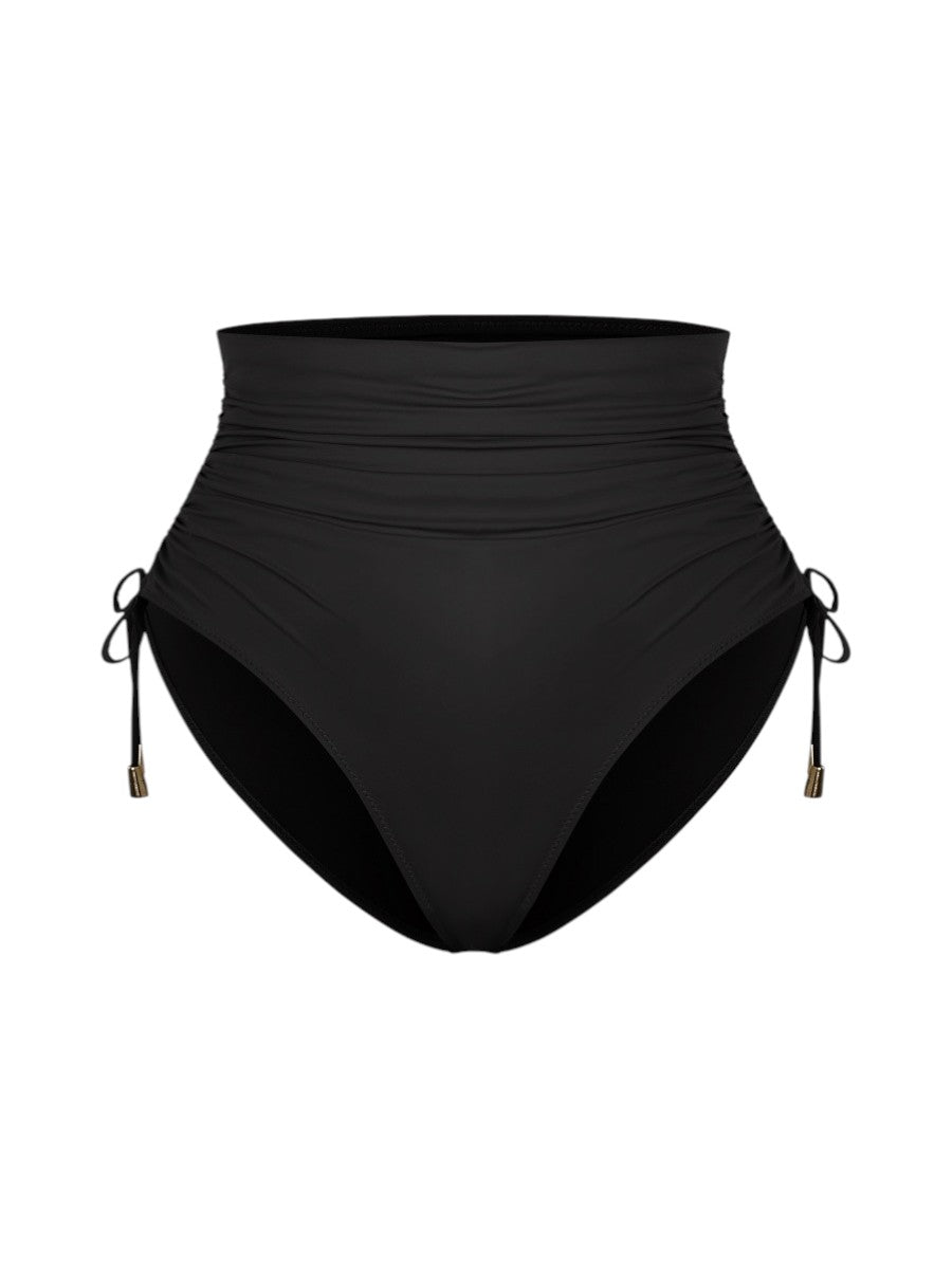 Pear Shapewear Amalfi High Rise Bikini Set Black 10