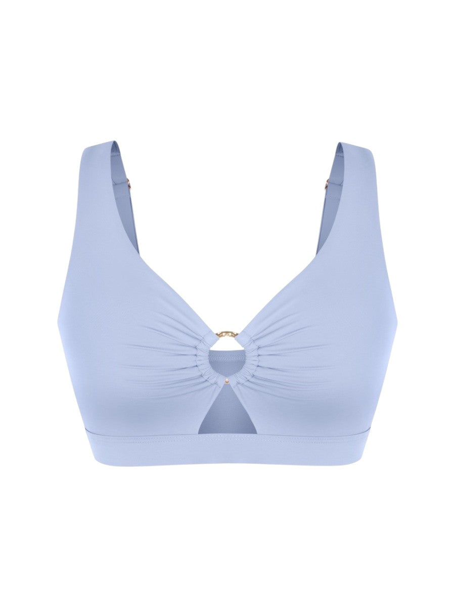 Pear Shapewear Amalfi High Rise Bikini Set Blue 11