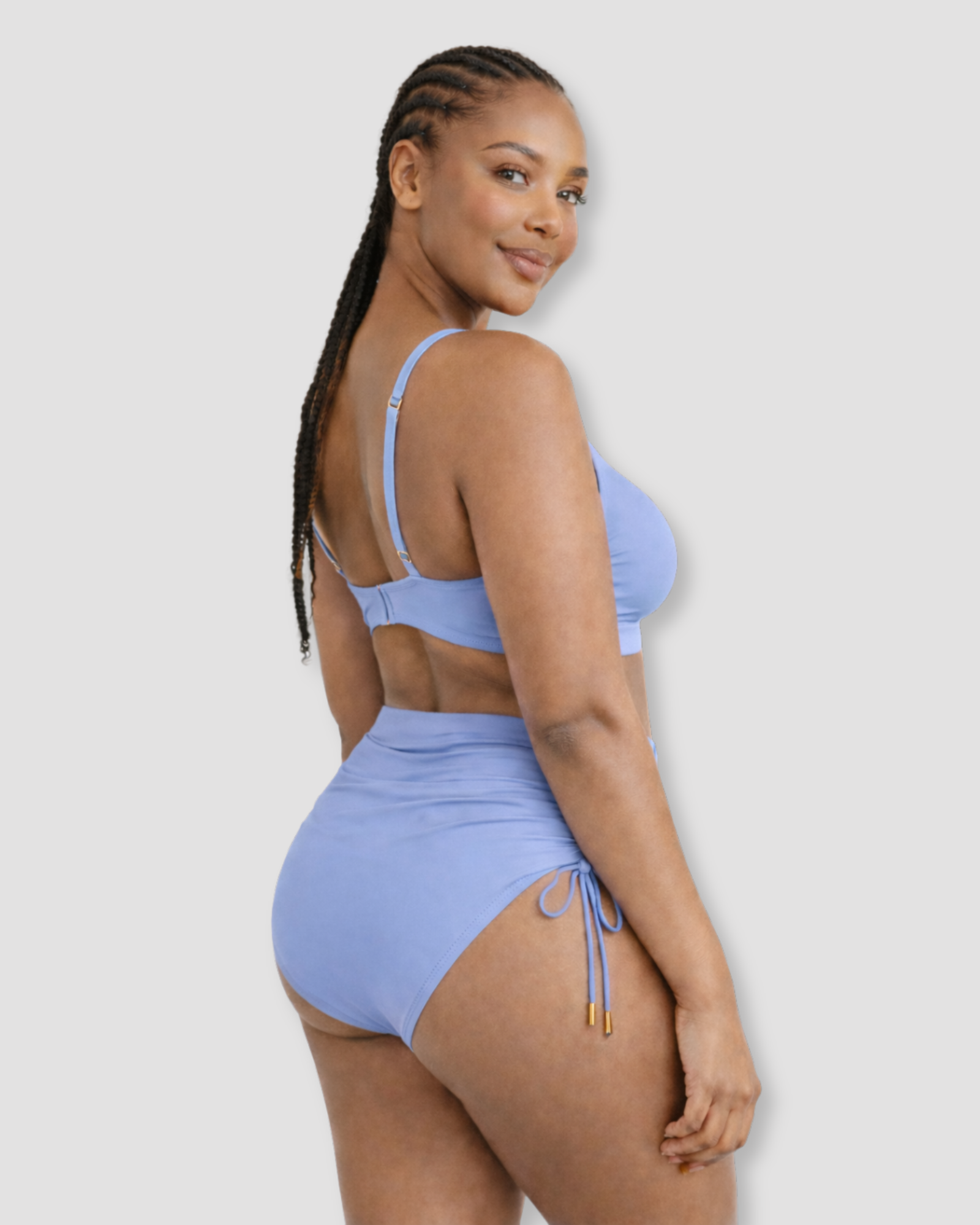 Pear Shapewear Amalfi High Rise Bikini Set Blue 16