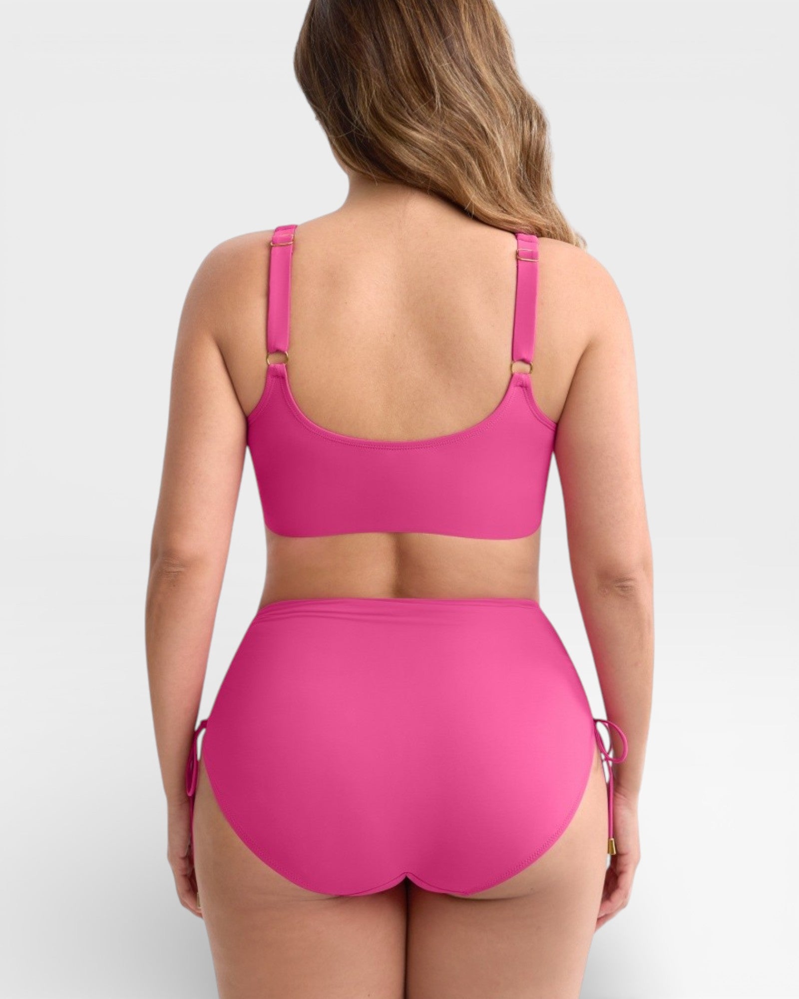 Pear Shapewear Amalfi High Rise Bikini Set Pink 9