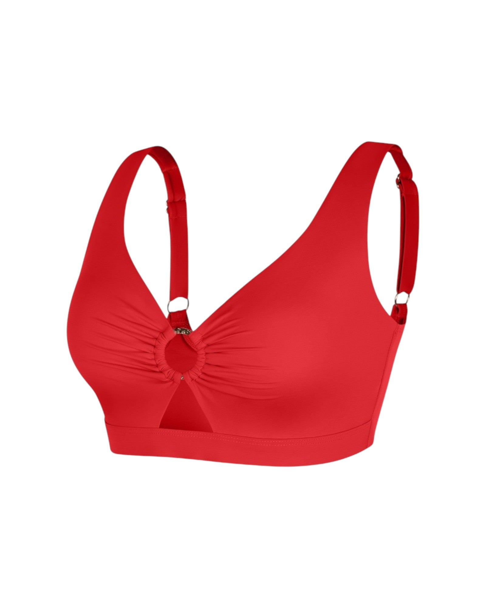 Pear Shapewear Amalfi High Rise Bikini Set Red 7