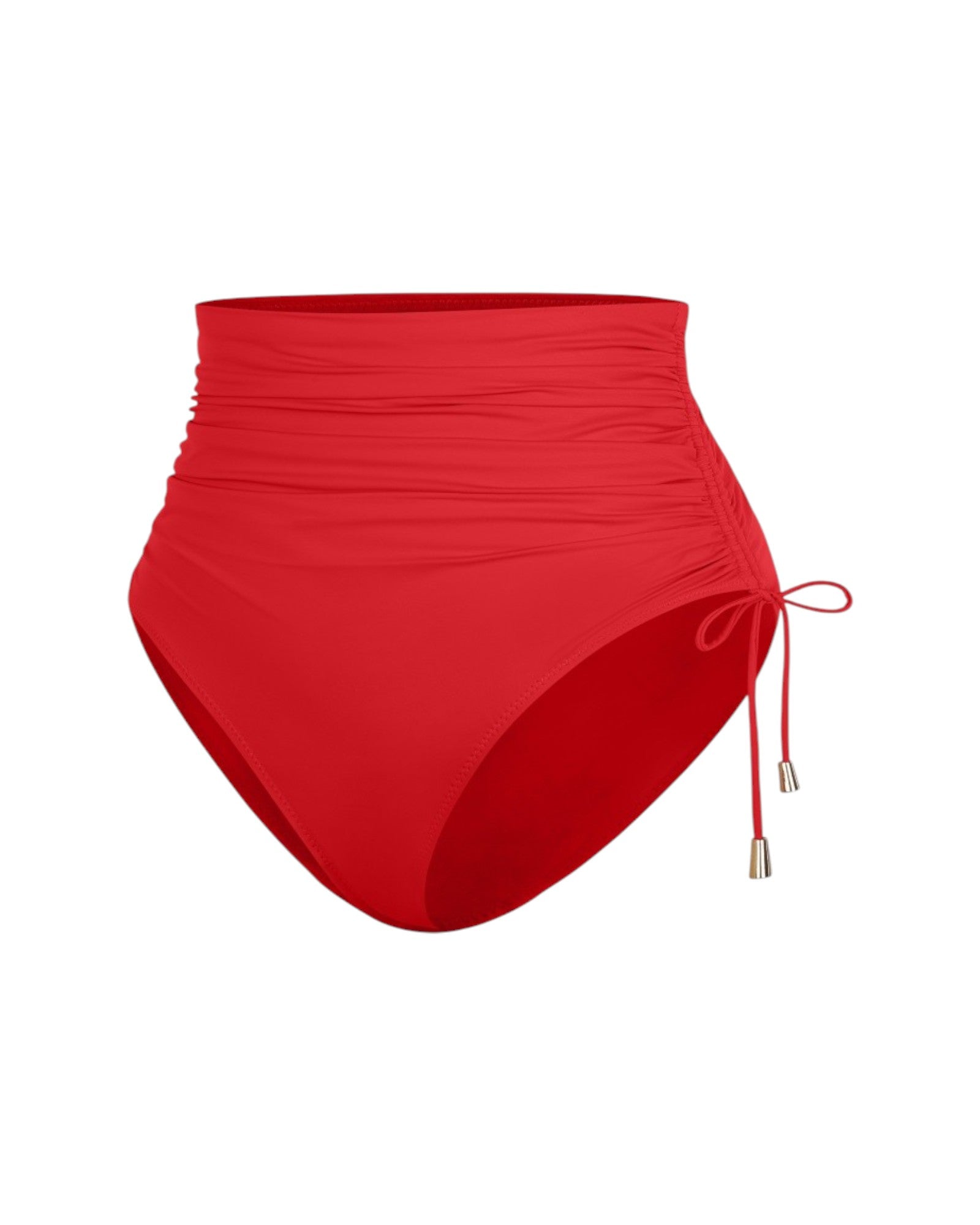 Pear Shapewear Amalfi High Rise Bikini Set Red 9