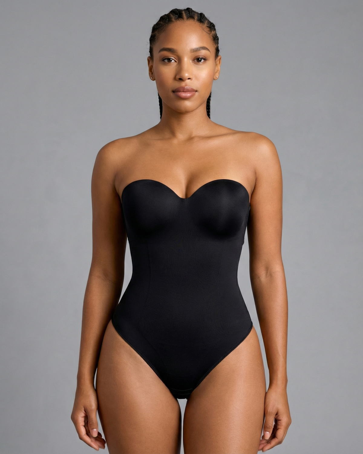 Pear Shapewear Amari Strapless Bodysuit Black 14