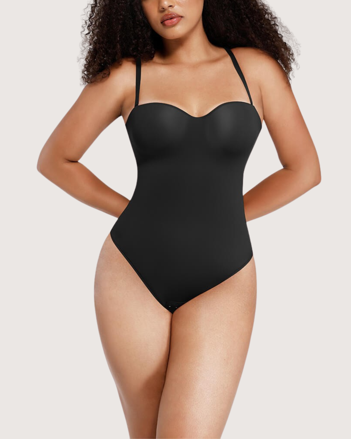 Pear Shapewear Amari Strapless Bodysuit Black 2