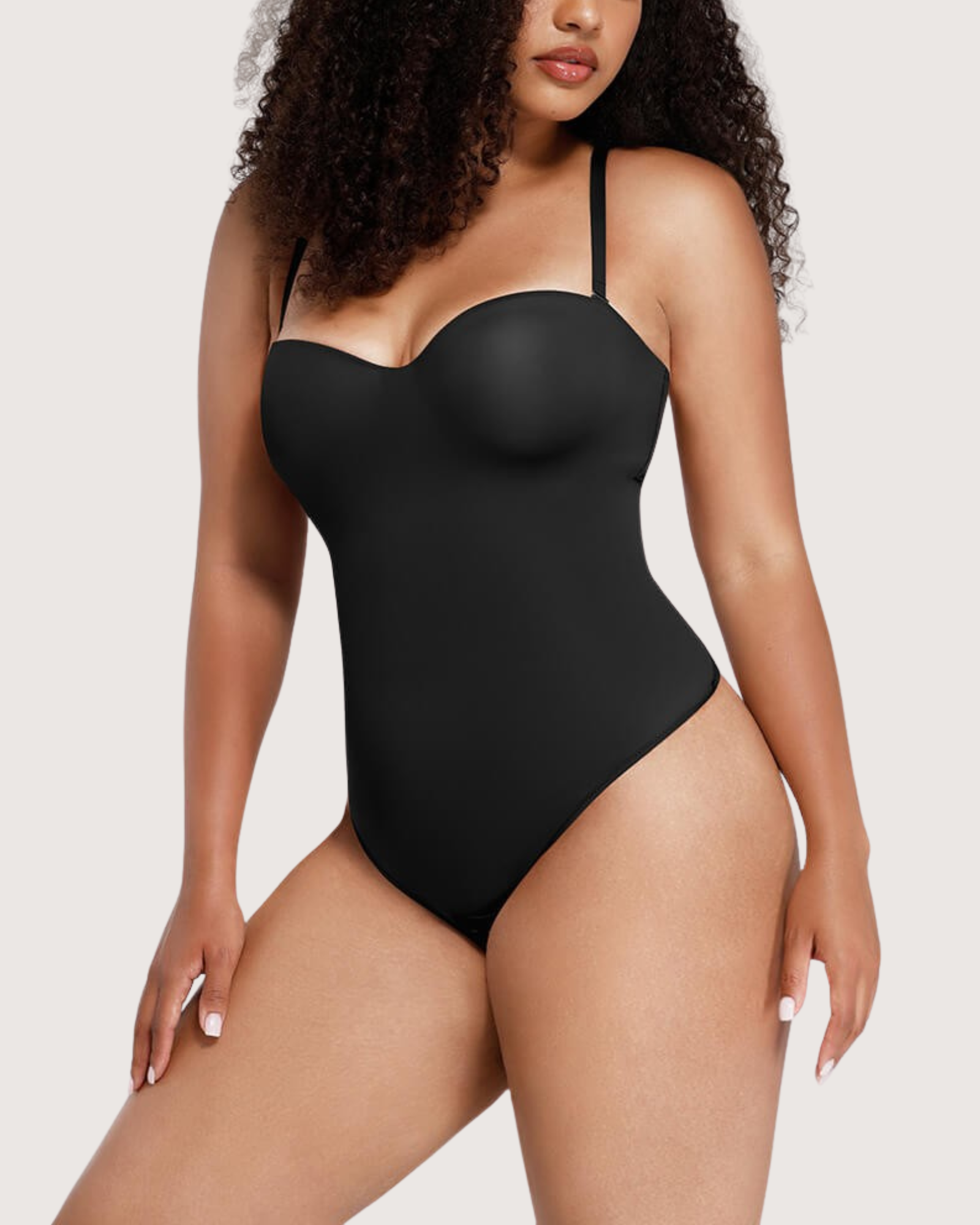 Pear Shapewear Amari Strapless Bodysuit Black 3