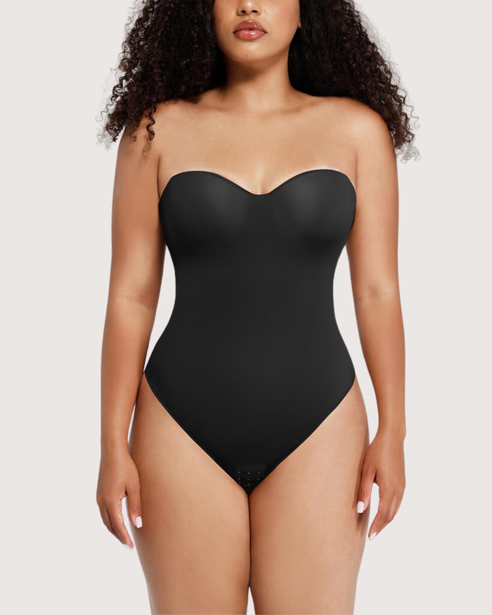 Pear Shapewear Amari Strapless Bodysuit Black 4