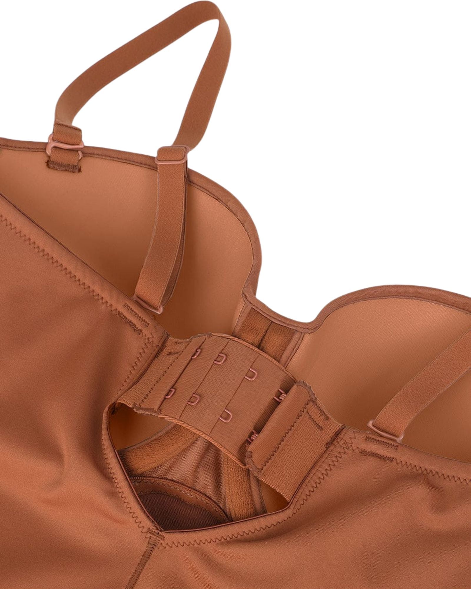 Pear Shapewear Amari Strapless Bodysuit Brown 14