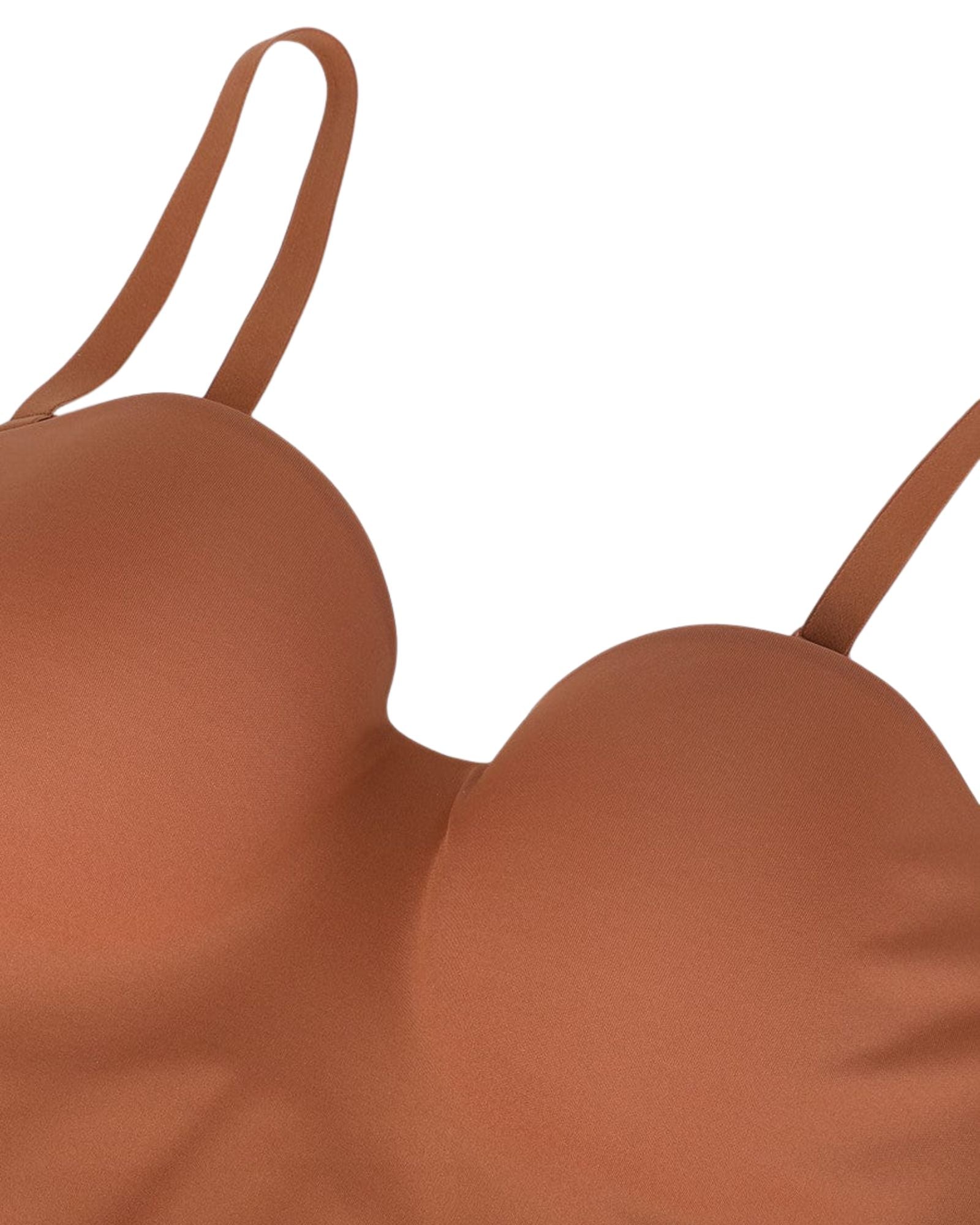 Pear Shapewear Amari Strapless Bodysuit Brown 15