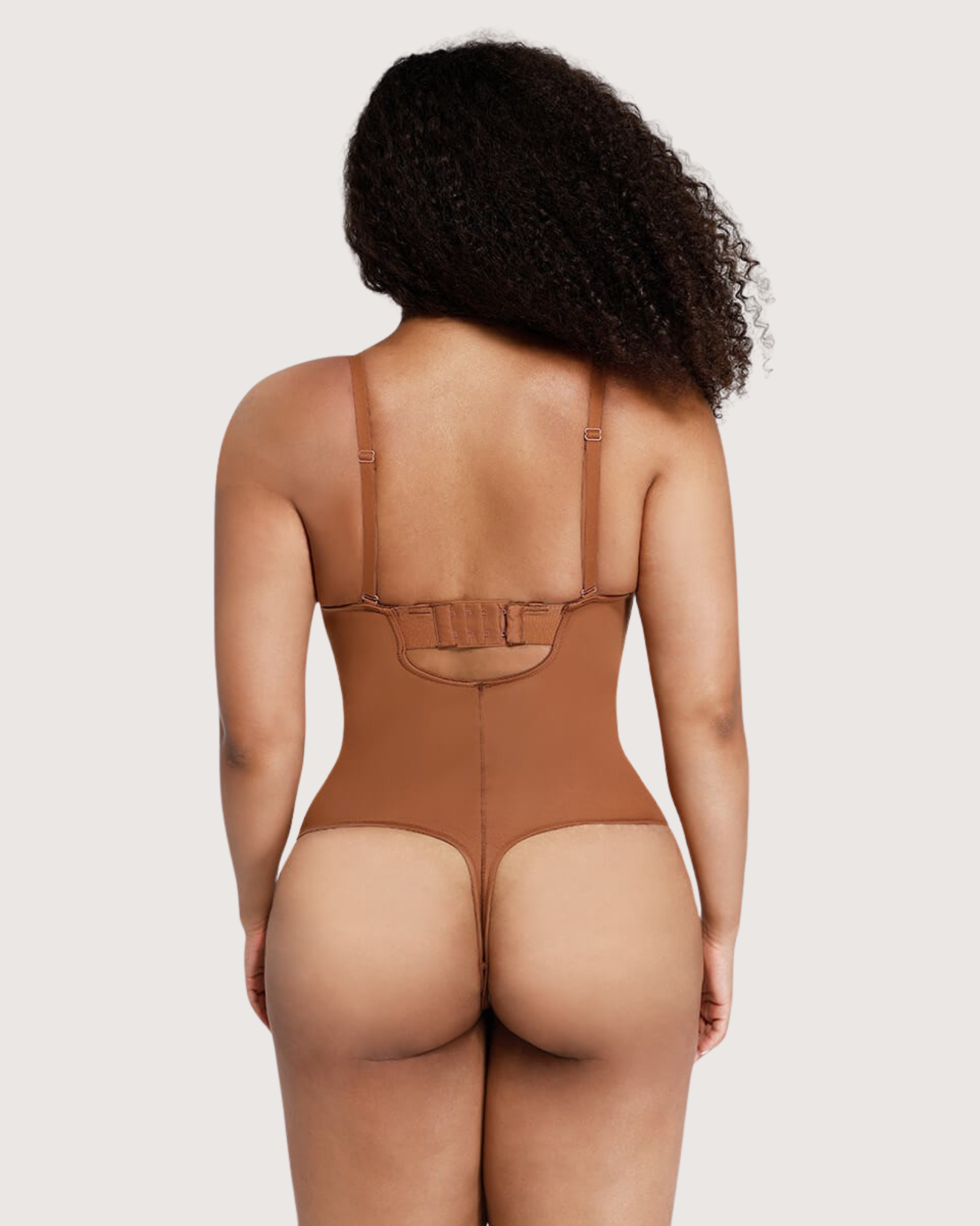 Pear Shapewear Amari Strapless Bodysuit Brown 4