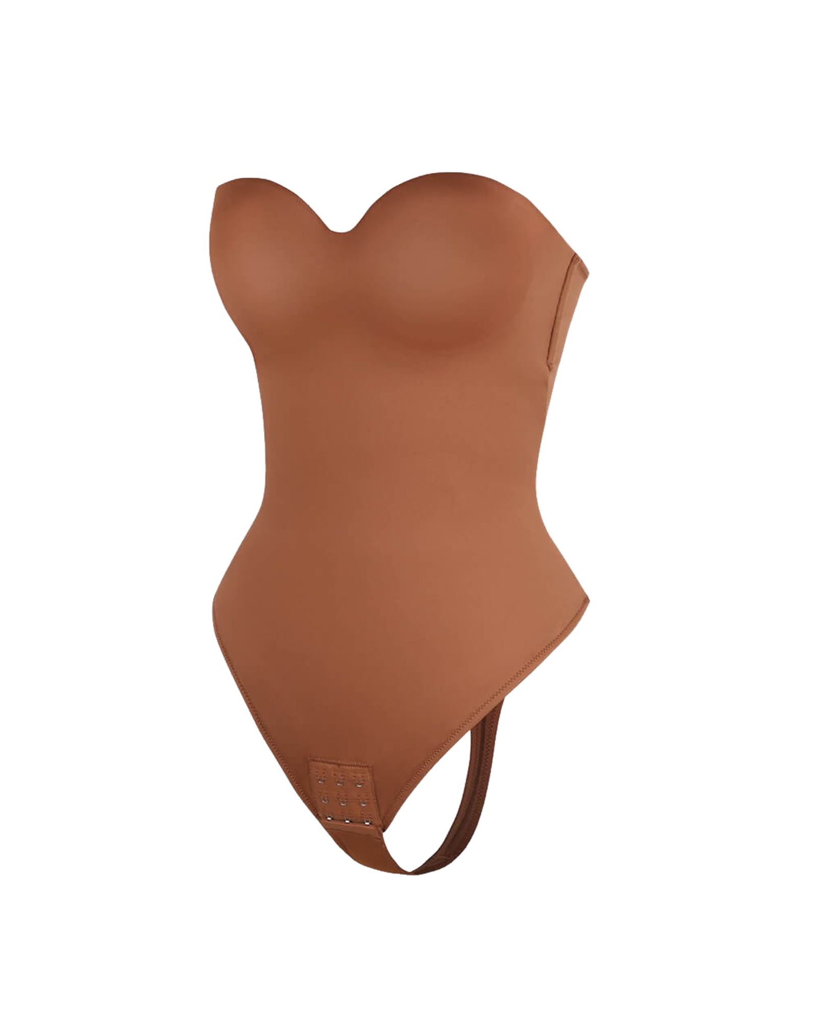 Pear Shapewear Amari Strapless Bodysuit Brown 8
