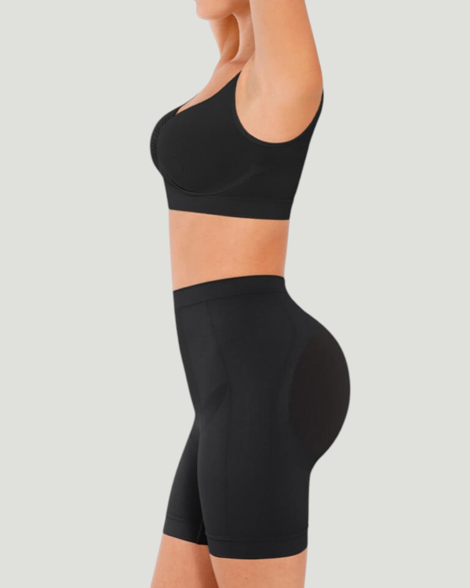 Pear Shapewear Ayla Mid-Thigh Carbon Black 4